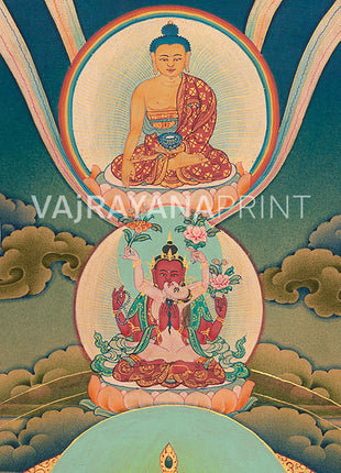 Mount Chenresig | Bodhisattva Art| Buddhist Wall Decor