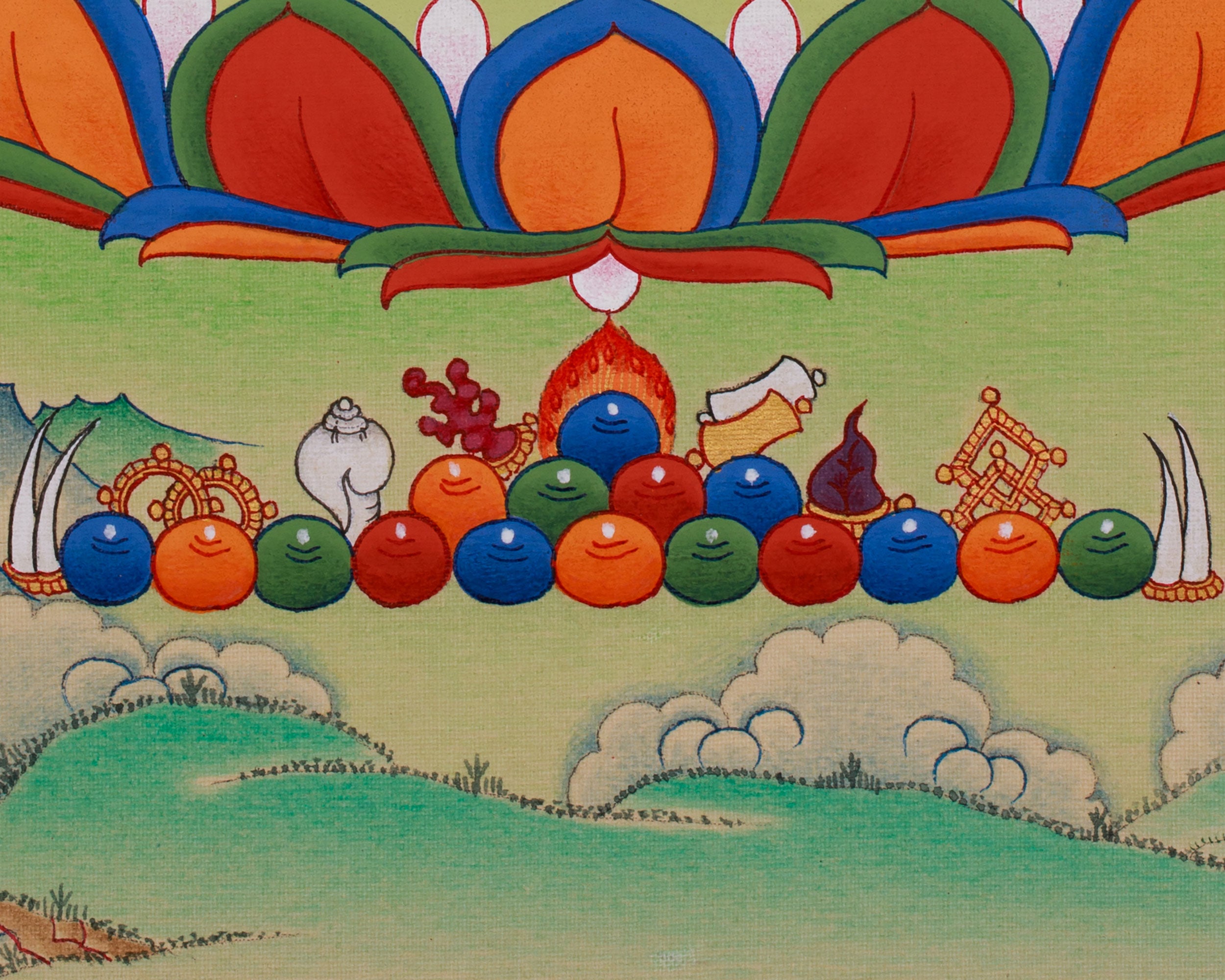 Sacred Thangka Of Manjushri | Bodhisattva Art | Meditation Altar