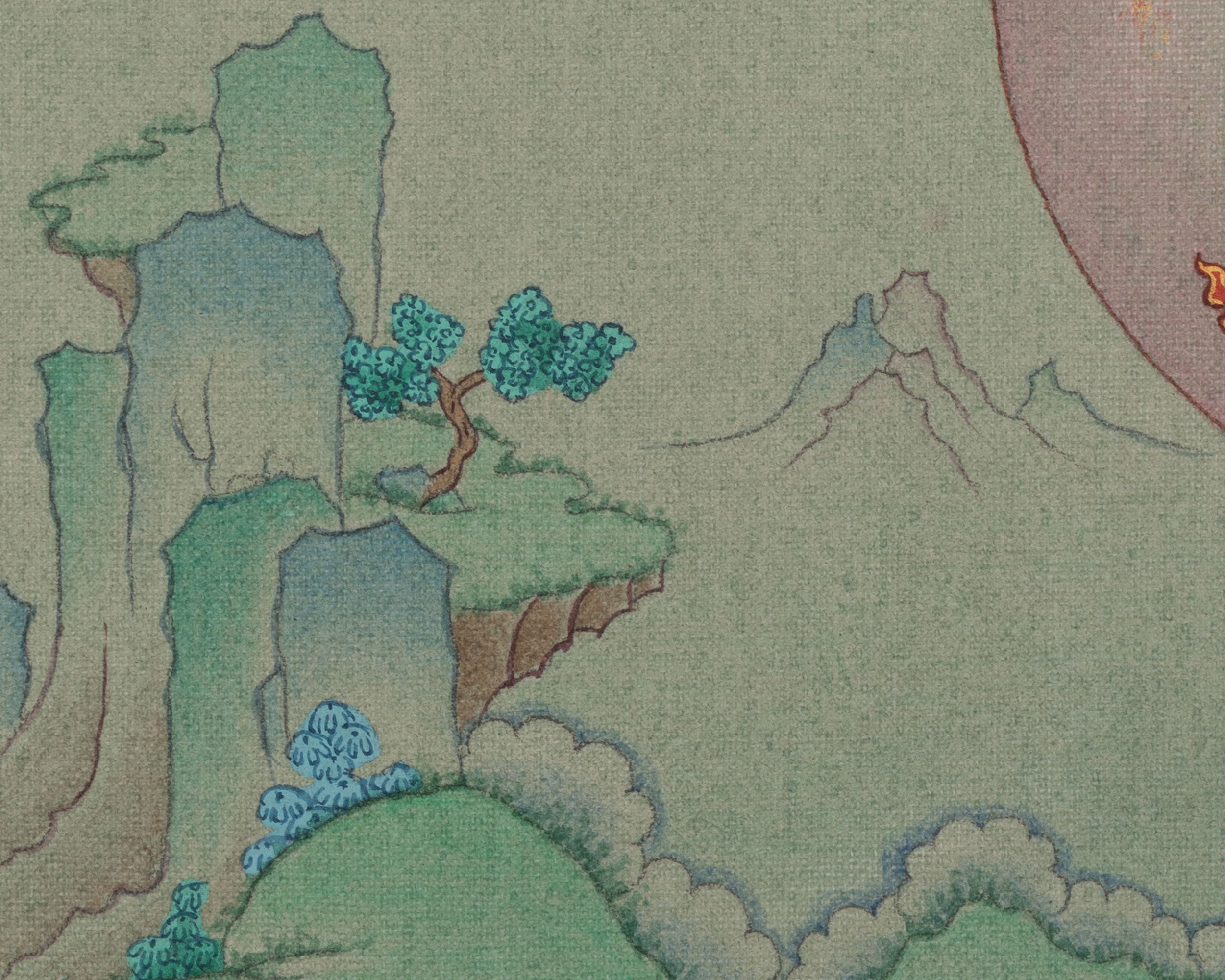 Green Tara Healing Thangka | Compassionate Deity | Himalayan Artwork