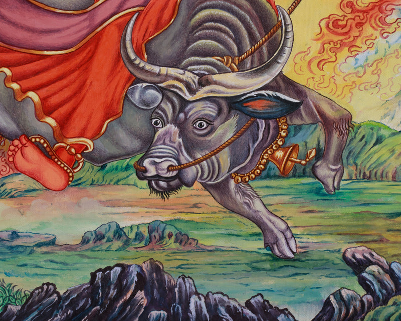 Goddess Varahi Thangka Print | Fierce Boar-Faced Goddess of Protection and Power