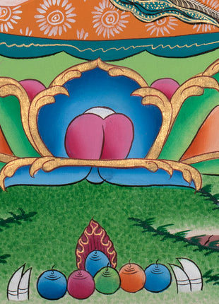 Shakya Mahakala Artwork | The Fierce Protector Deity of Tibetan Buddhism