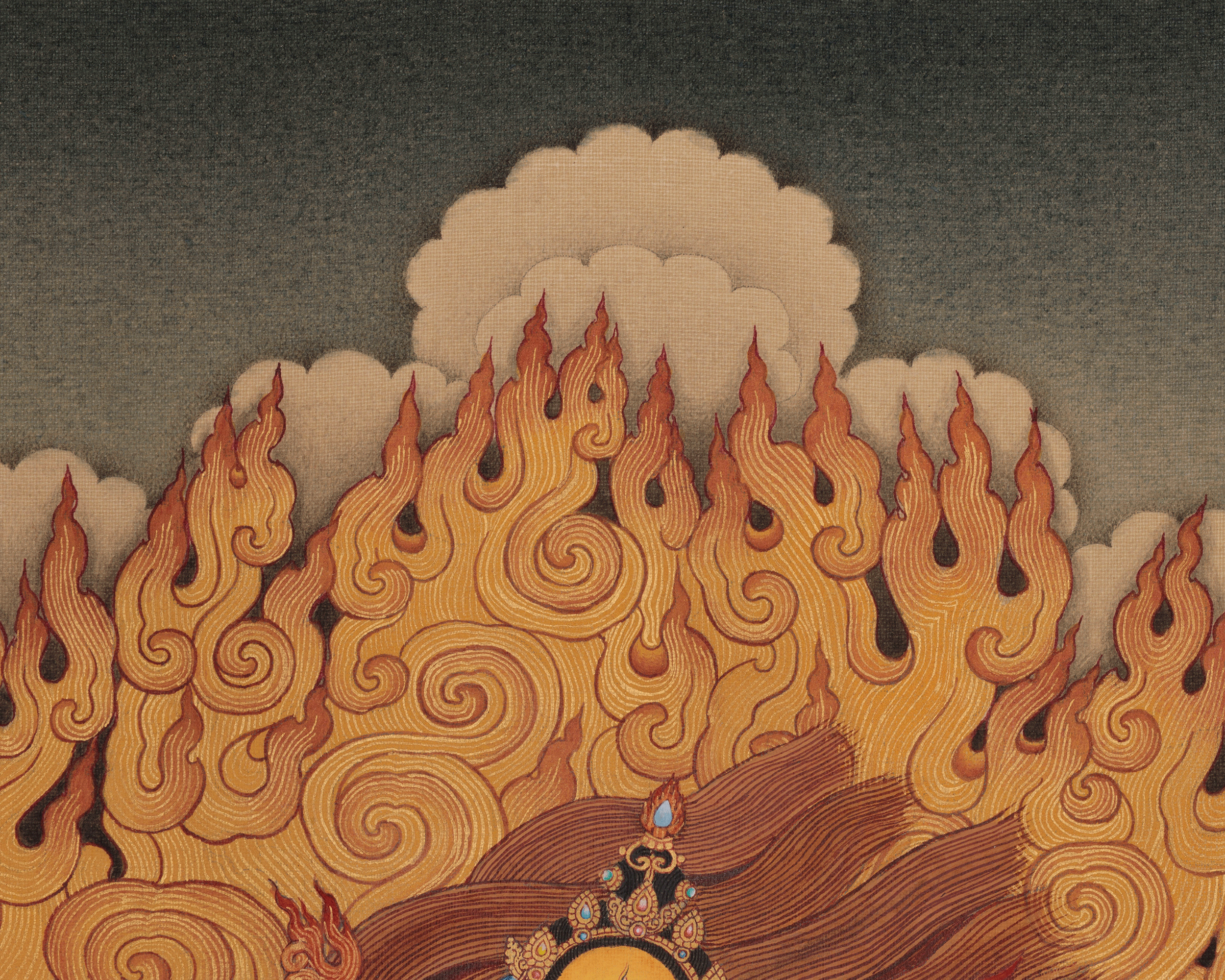 Wrathful Deity Yamantaka Thangka | Fearless Wisdom and Protection
