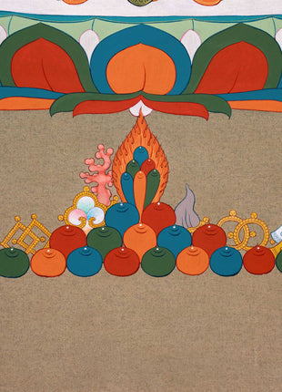 Yabyum Vajrasattva Thangka for Practice