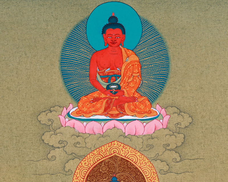 1000 arm Buddha, Avalokiteshvara Thangka | Manjushri & Vajrapani, Tibetan Art