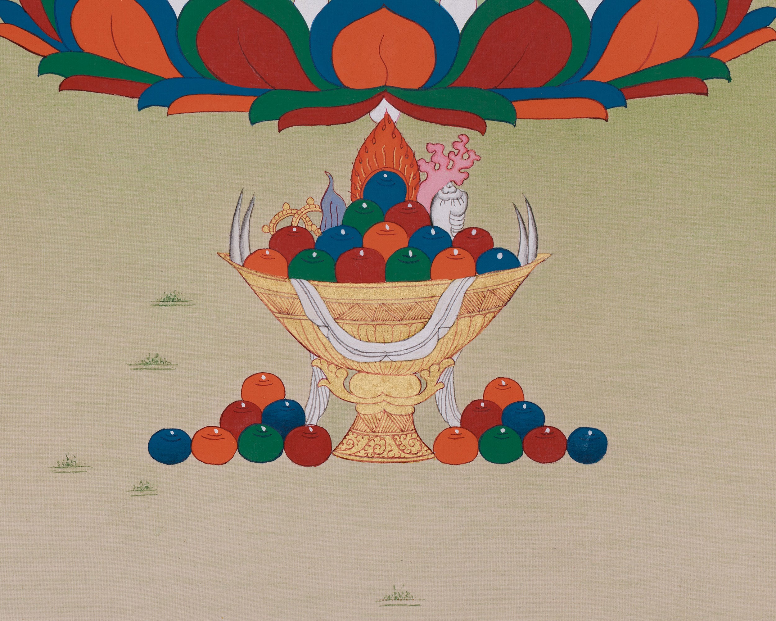 Female Deity White Tara Thangka | For Healing and Protection