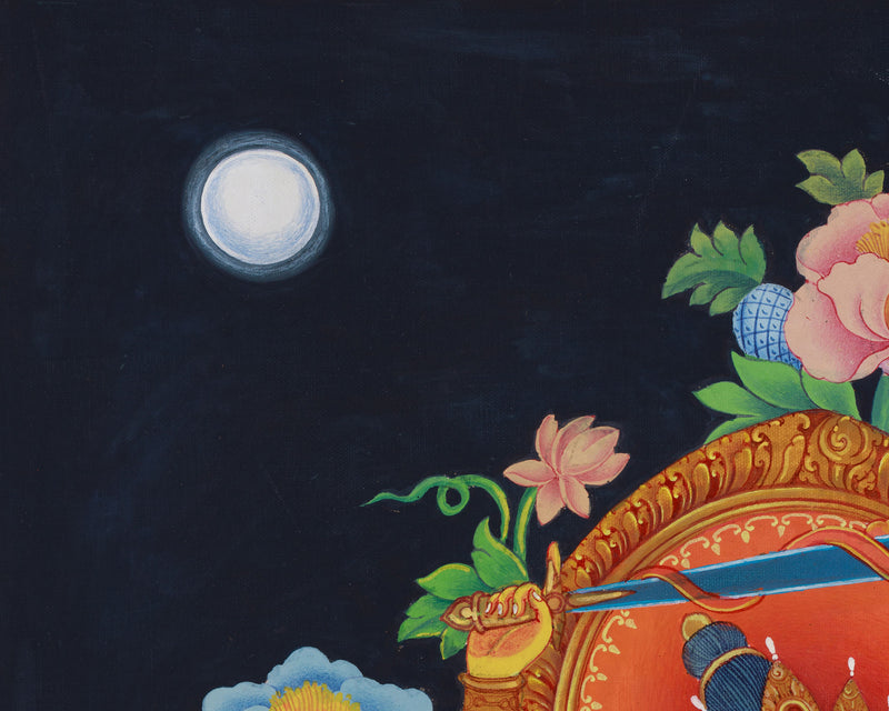 Buddha to Be, Manjushri Thangka | Enlightenment and Wisdom