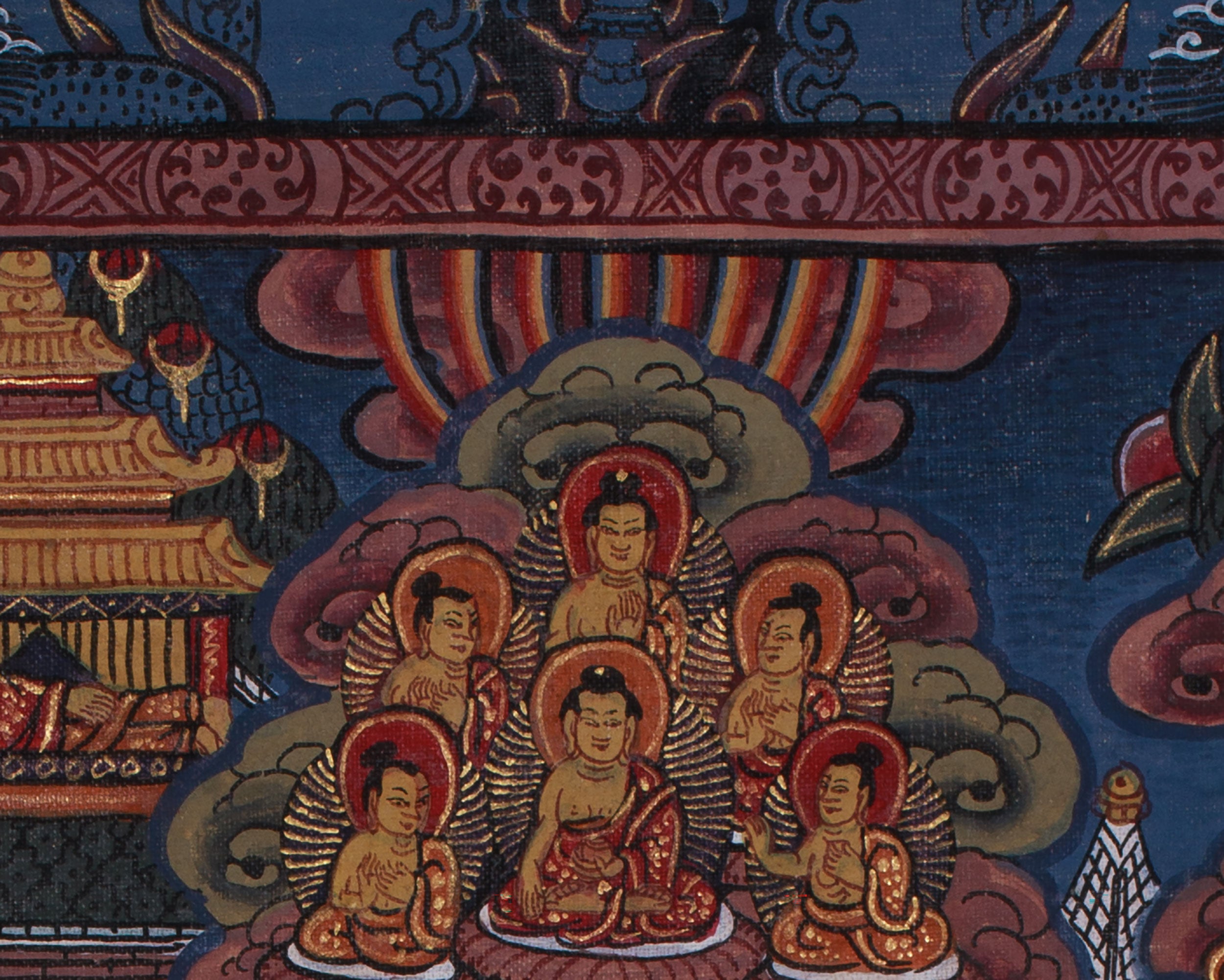 Vintage Buddha Mandala Thangka | Spiritual Gifts