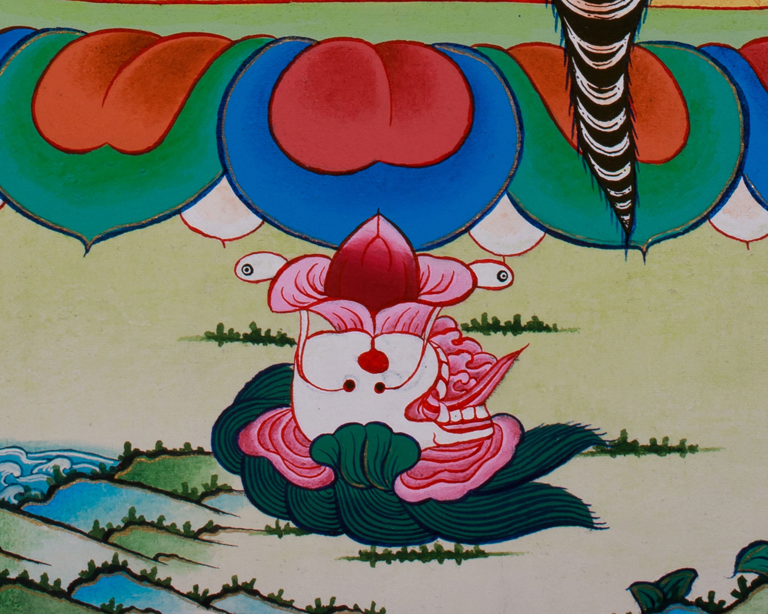 Tibetan Four-Armed Mahakala Thangka | Wrathful Protector of Dharma