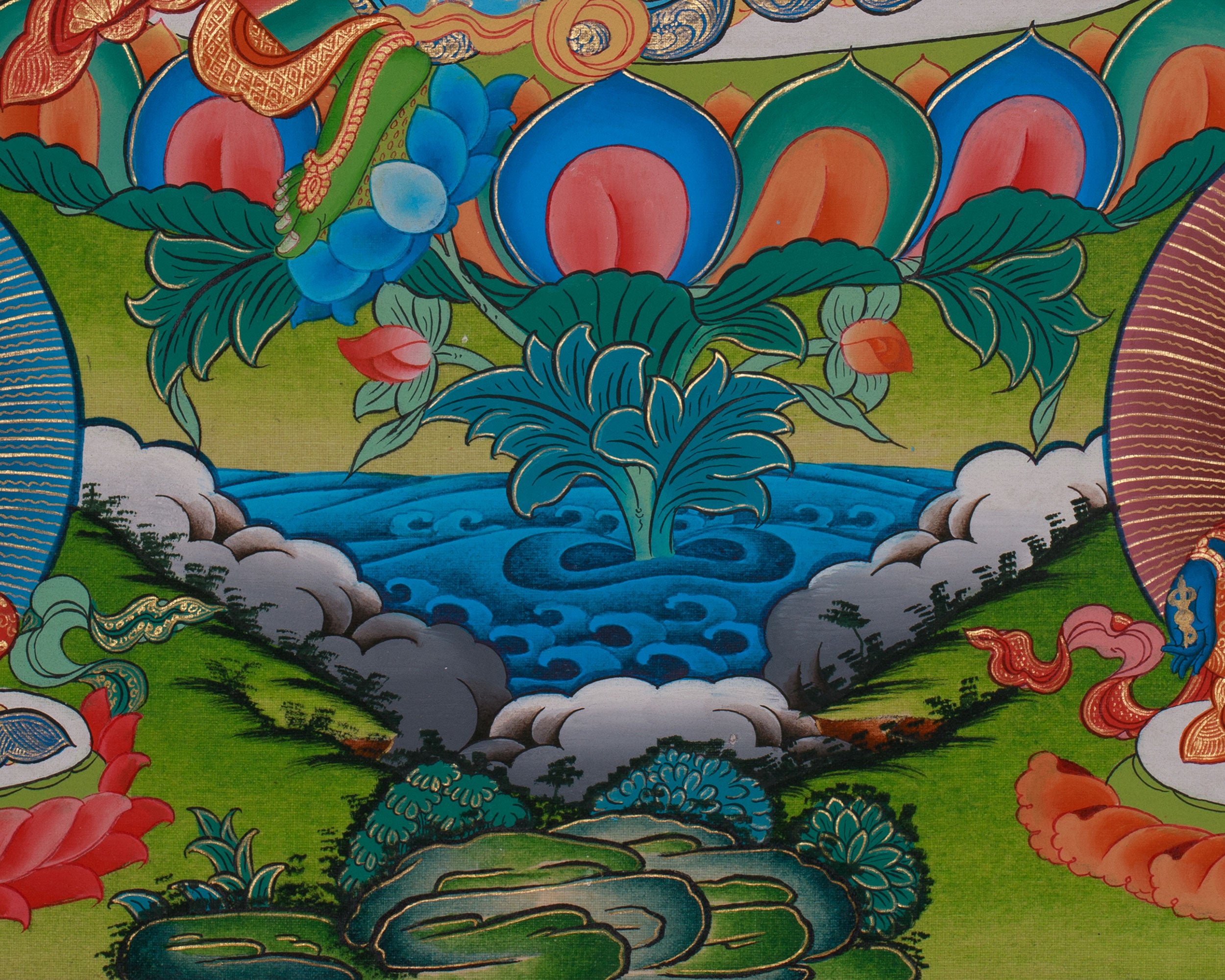 Tibetan Buddhist Green Tara Thangka | The Protector of Compassion and Wisdom