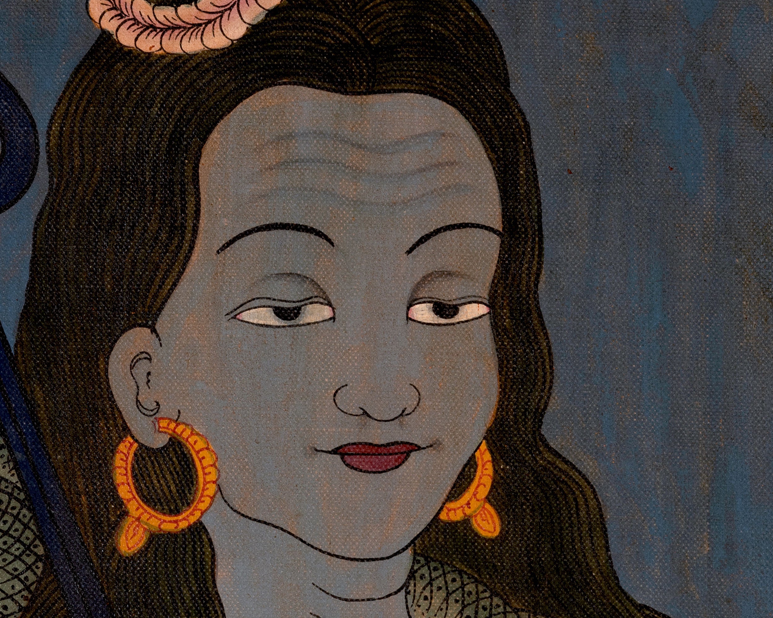Authentic Lord Shiva Thangka | Himalayan Art of the Destroyer and Transformer