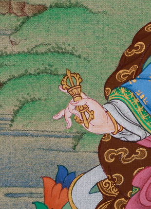 Enlightened Master Guru Rinpoche | Small Tibetan Art of Enlightenment and Protection