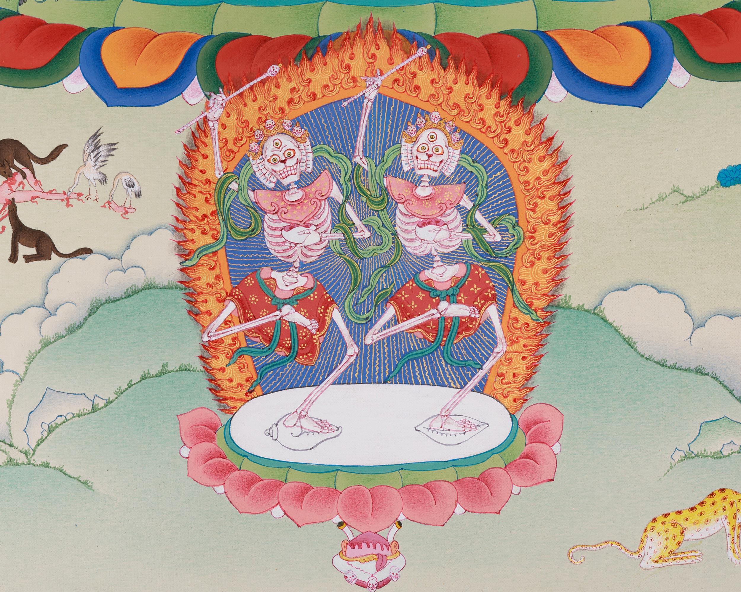 Red Dakini Vajrayogini Thangka | The Fierce & Compassionate Tantric Deity