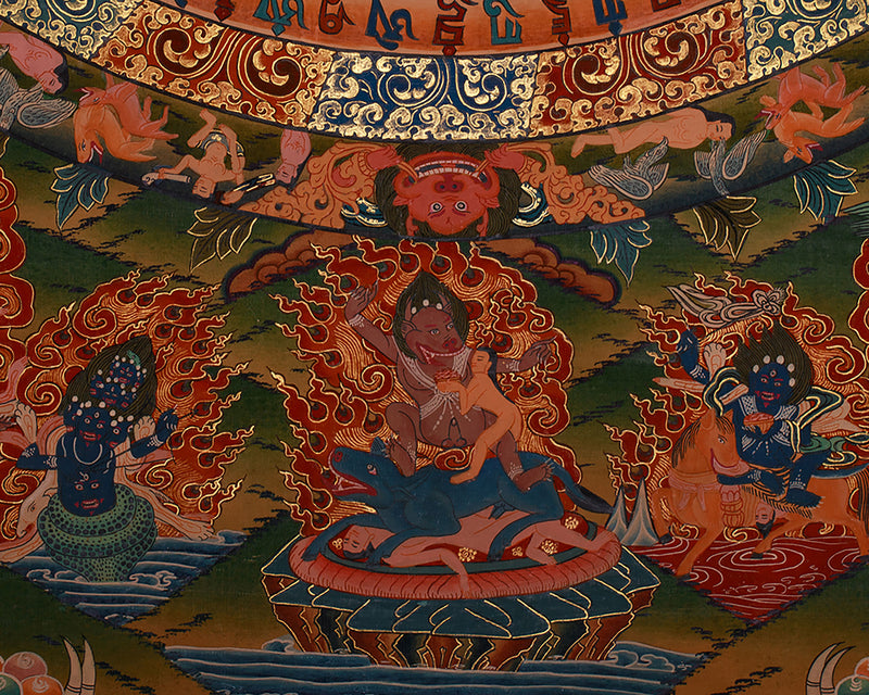 1000 Armed Chenrezig Mandala Thangka | Compassionate Protector and Divine Blessings