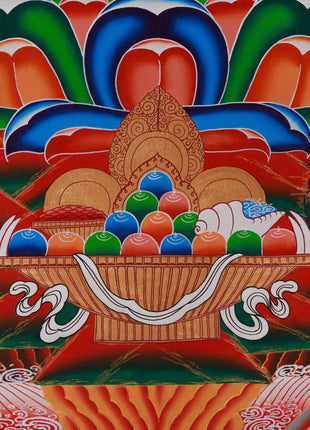 Maha Manjushri Thangka | The Supreme Bodhisattva of Wisdom and Enlightenment