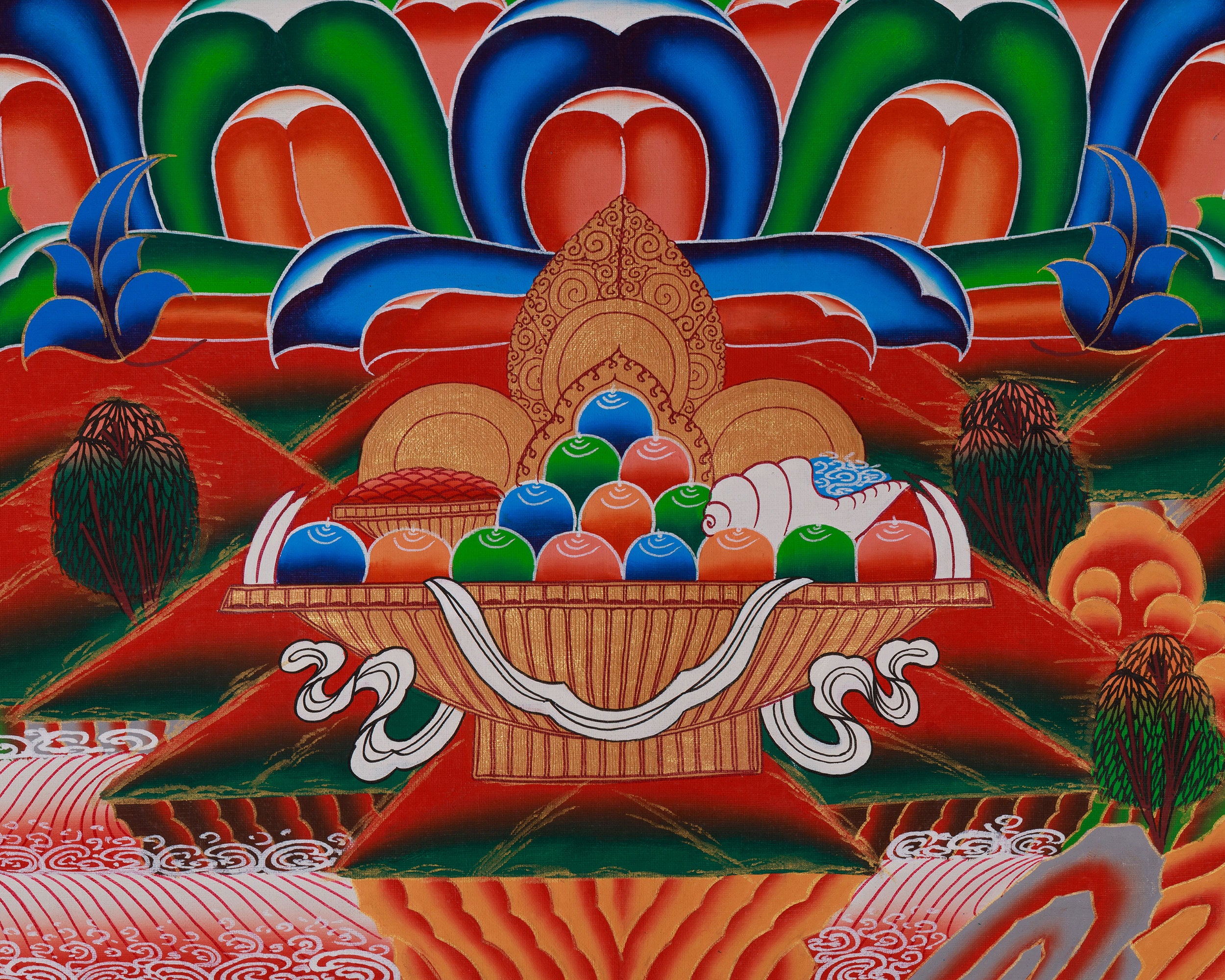 Maha Manjushri Thangka | The Supreme Bodhisattva of Wisdom and Enlightenment