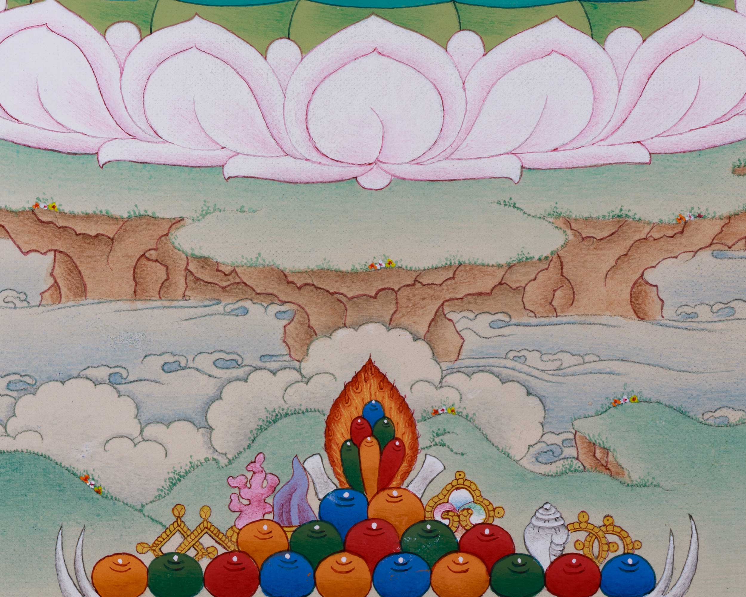 Saraswati: Mother Yangchenma Thangka