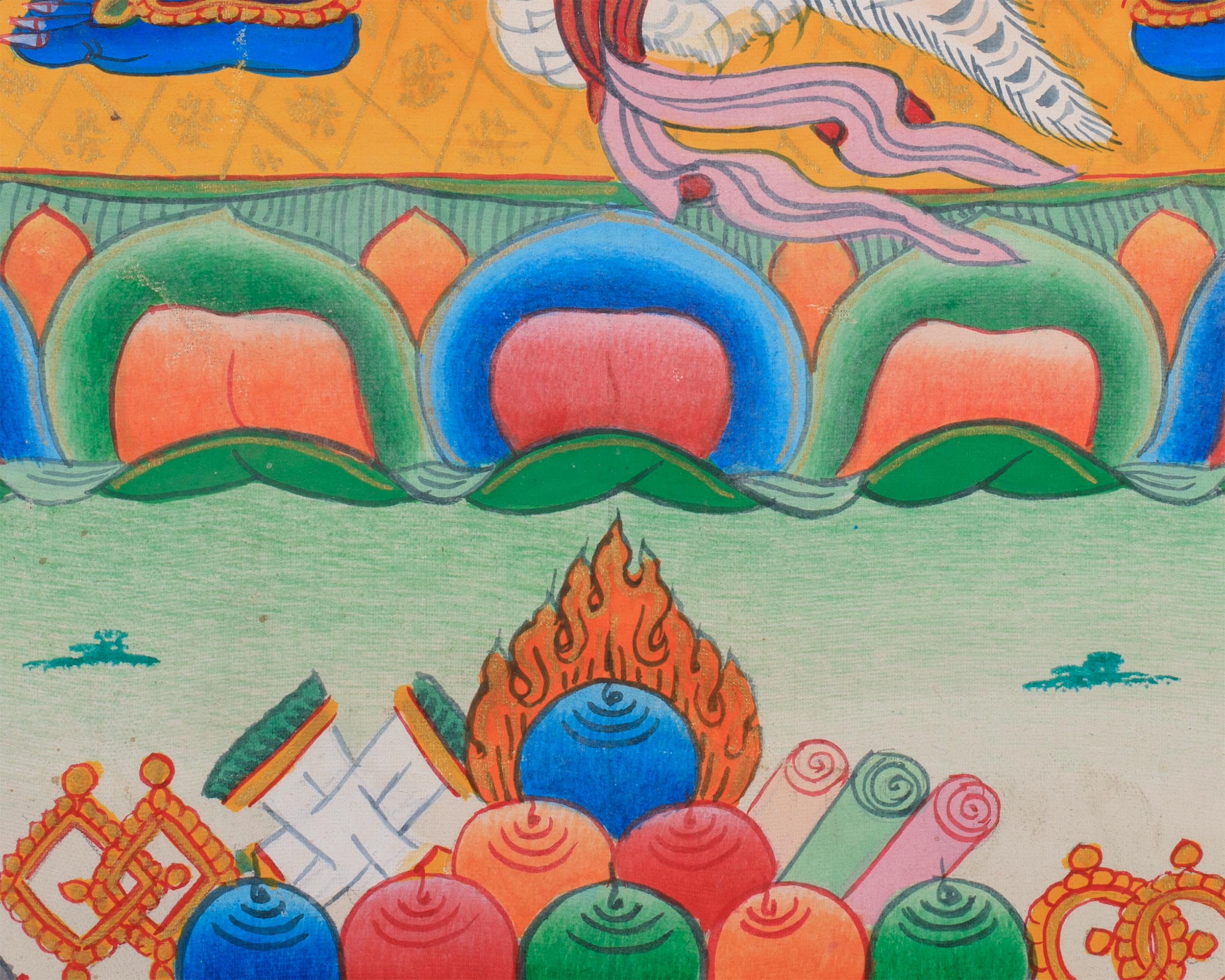Bodhisattva Vajrapani Thangka | Wrathful Protector Deity Art