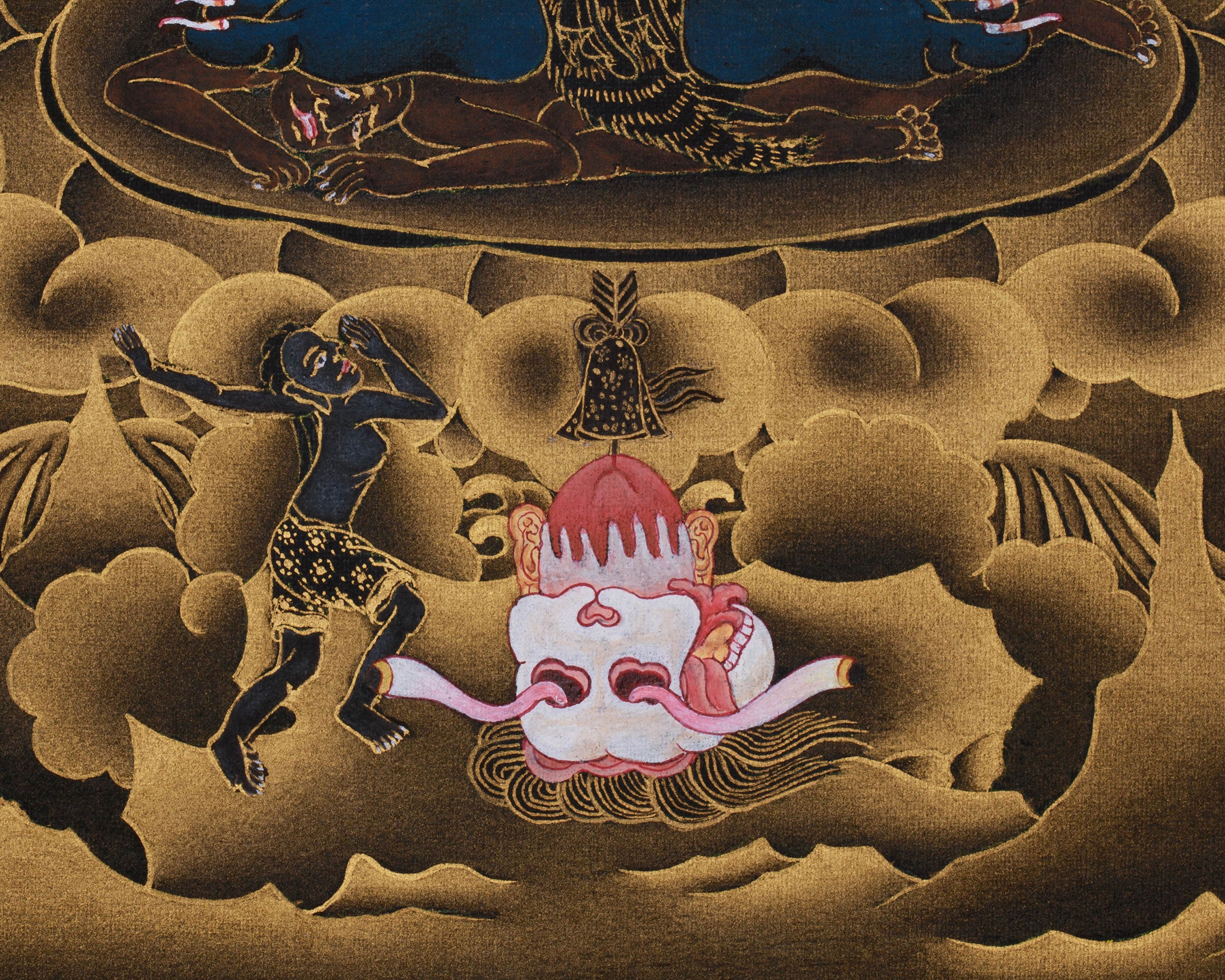 Wrathful Deity, Sakya Mahakala Thangka | Mahakala of Protection and Power