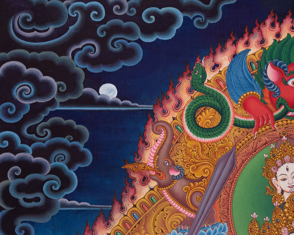 Siddhi Lakshmi Thangka | Powerful Protective Deity of Newar Tradition