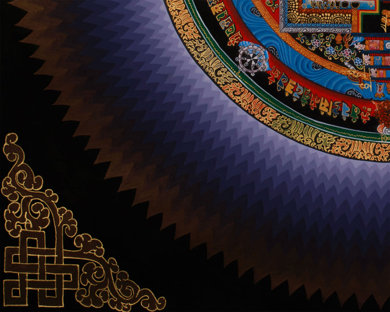 Rainbow Kalachakra Mandala Thangka | The Wheel of Time and Spiritual Awakening