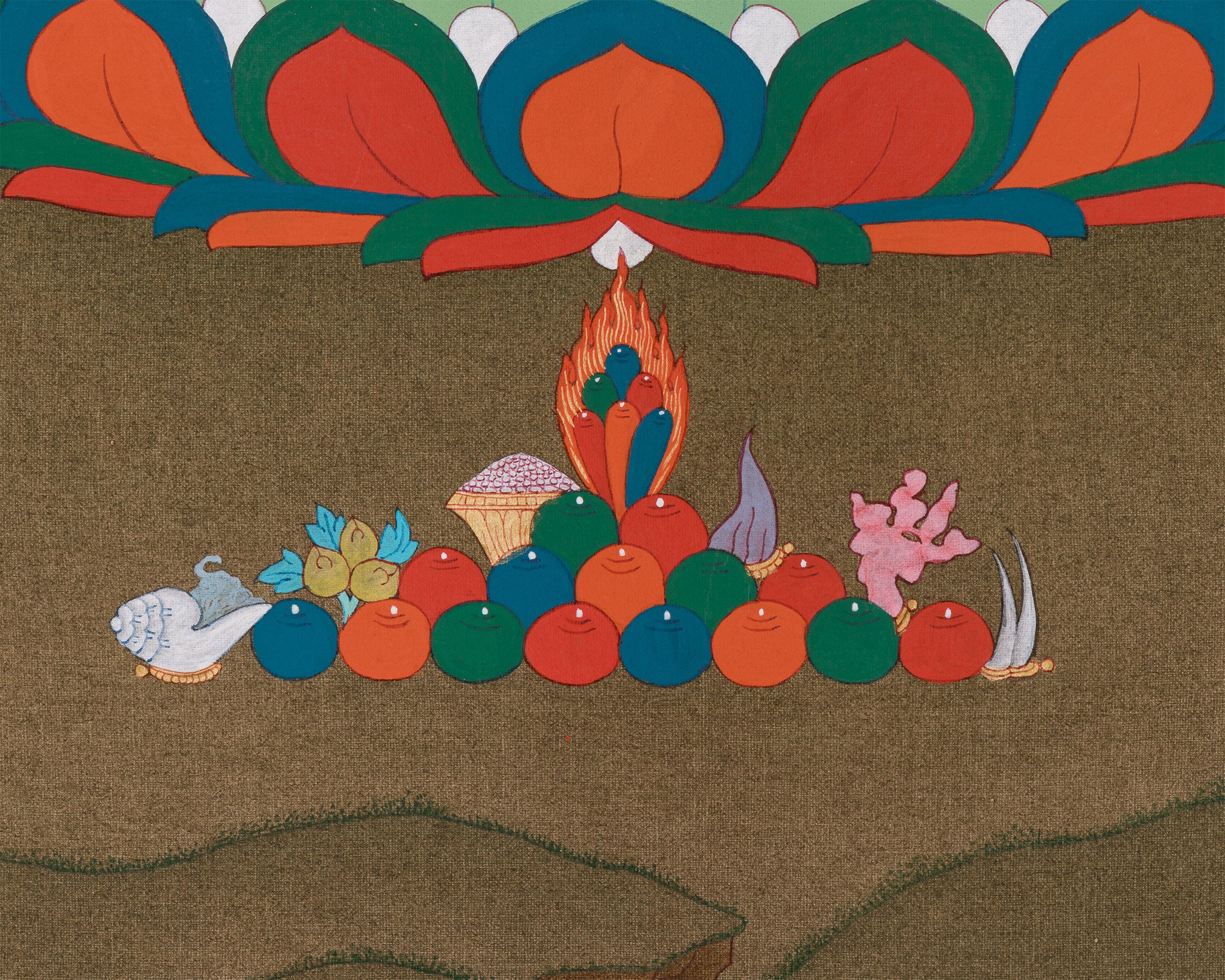 Long Life Deity White Tara Thangka | Tibetan Goddess of Healing