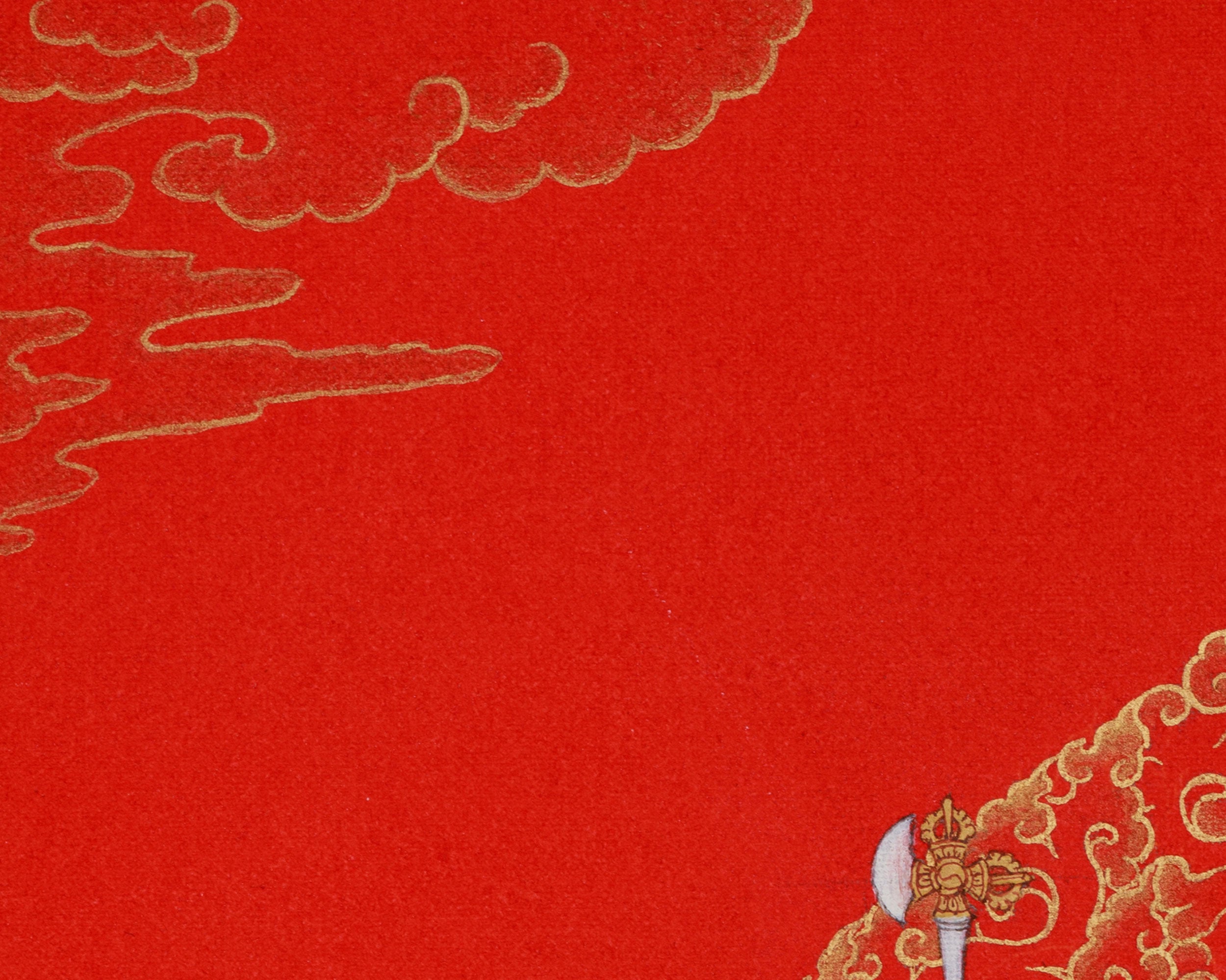 Traditional Thangka of Ganesha | Divine Remover of Obstacles