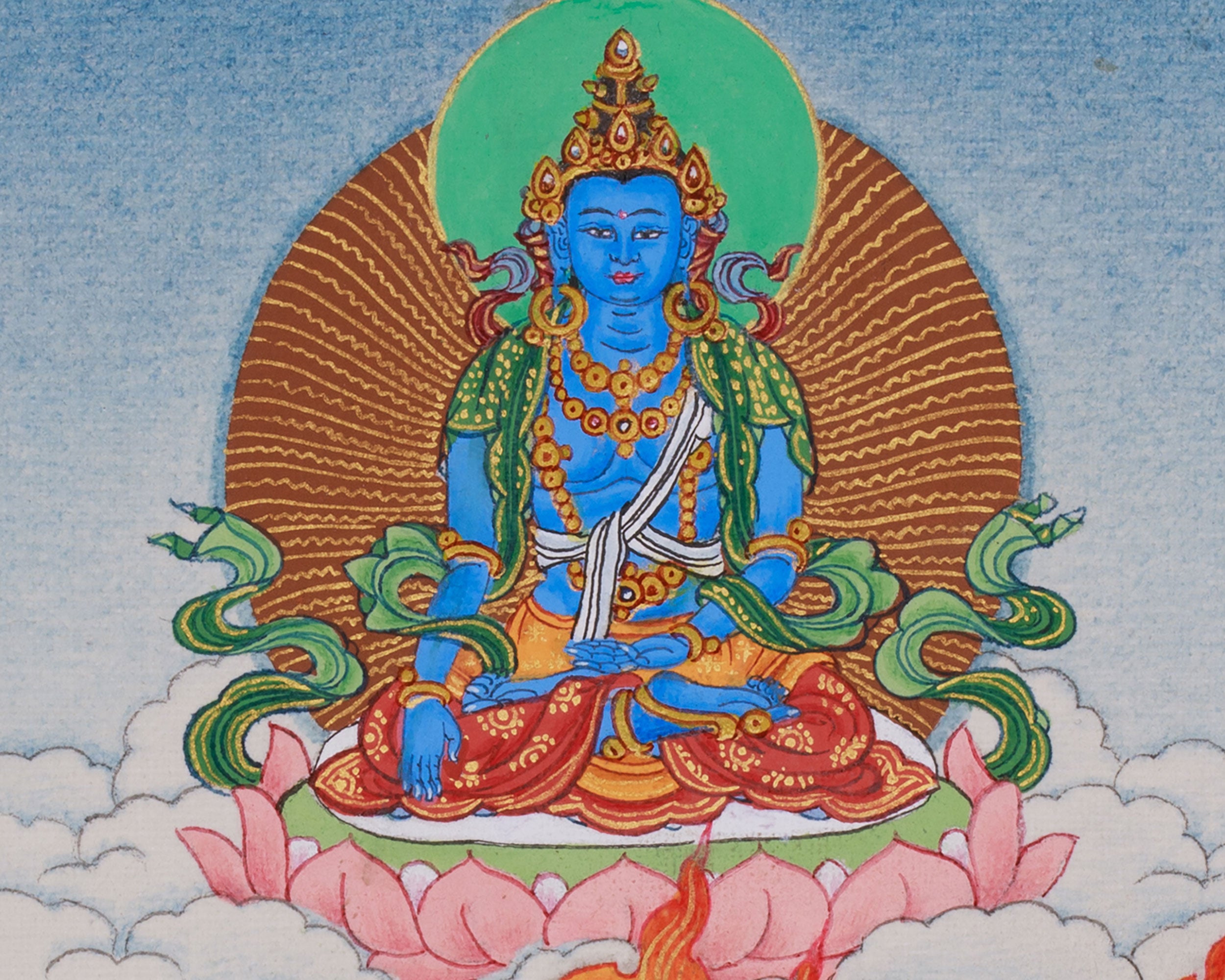 Sakya Vajrapani, Bhutadamara Thangka | Protector of Buddhist Teachings