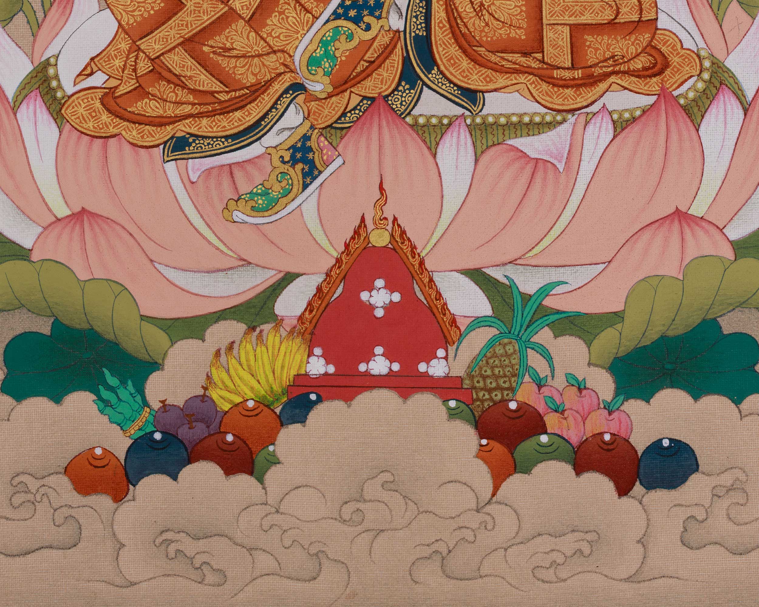 Vajrayana Guru Rinpoche Art | The Lotus Born Master | Padmasambhava Thangka