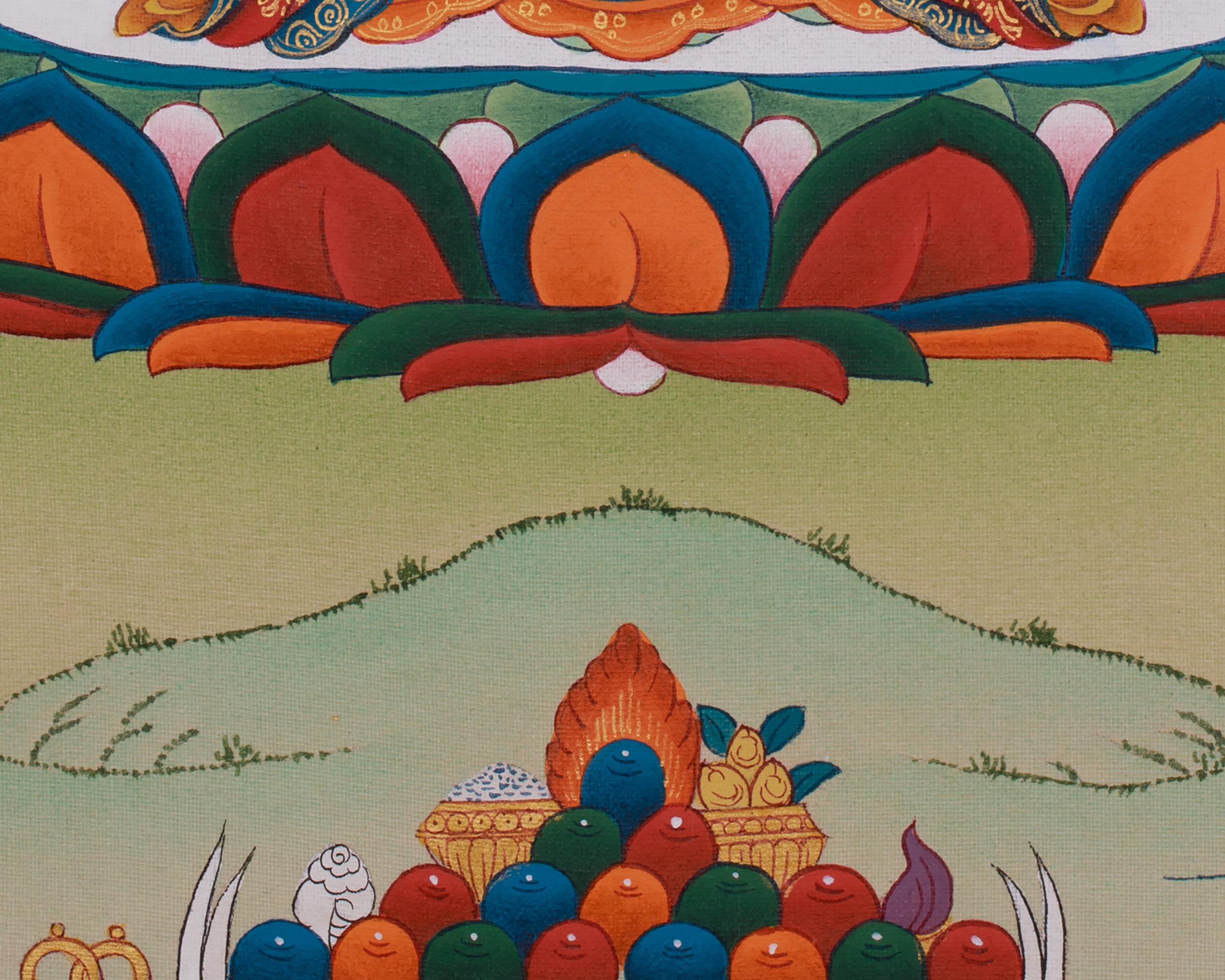 Four Armed Avalokiteshvara Painting | Compassionate Bodhisattva
