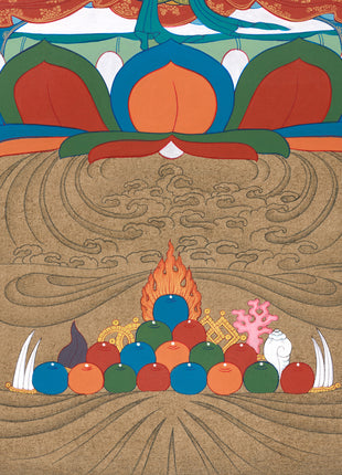 Manjushri Buddha | Handpainted Buddha Thangka Art