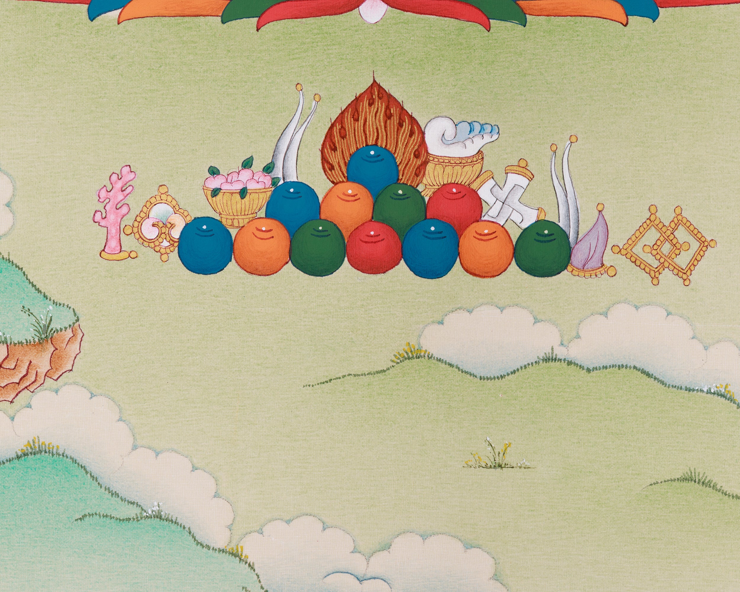 Namgyalma Painting | The Goddess of Longevity, Purity, and Enlightened Protection