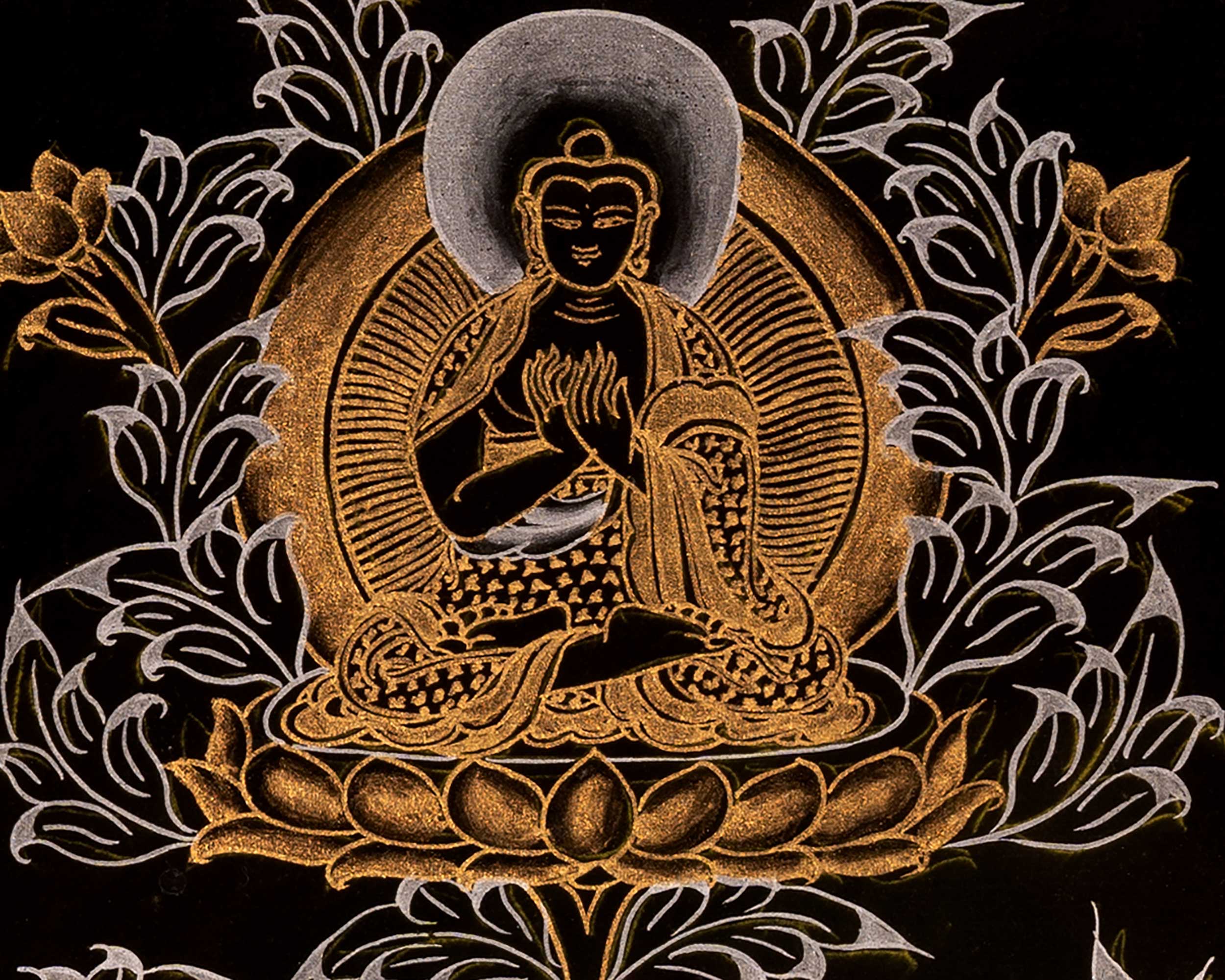 Bodhisattva Manjushree Thangka | Buddhist Art Painting