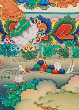 Green Tara Buddhist Art Print | Divine Feminine Poster | Tibetan Goddess Tara
