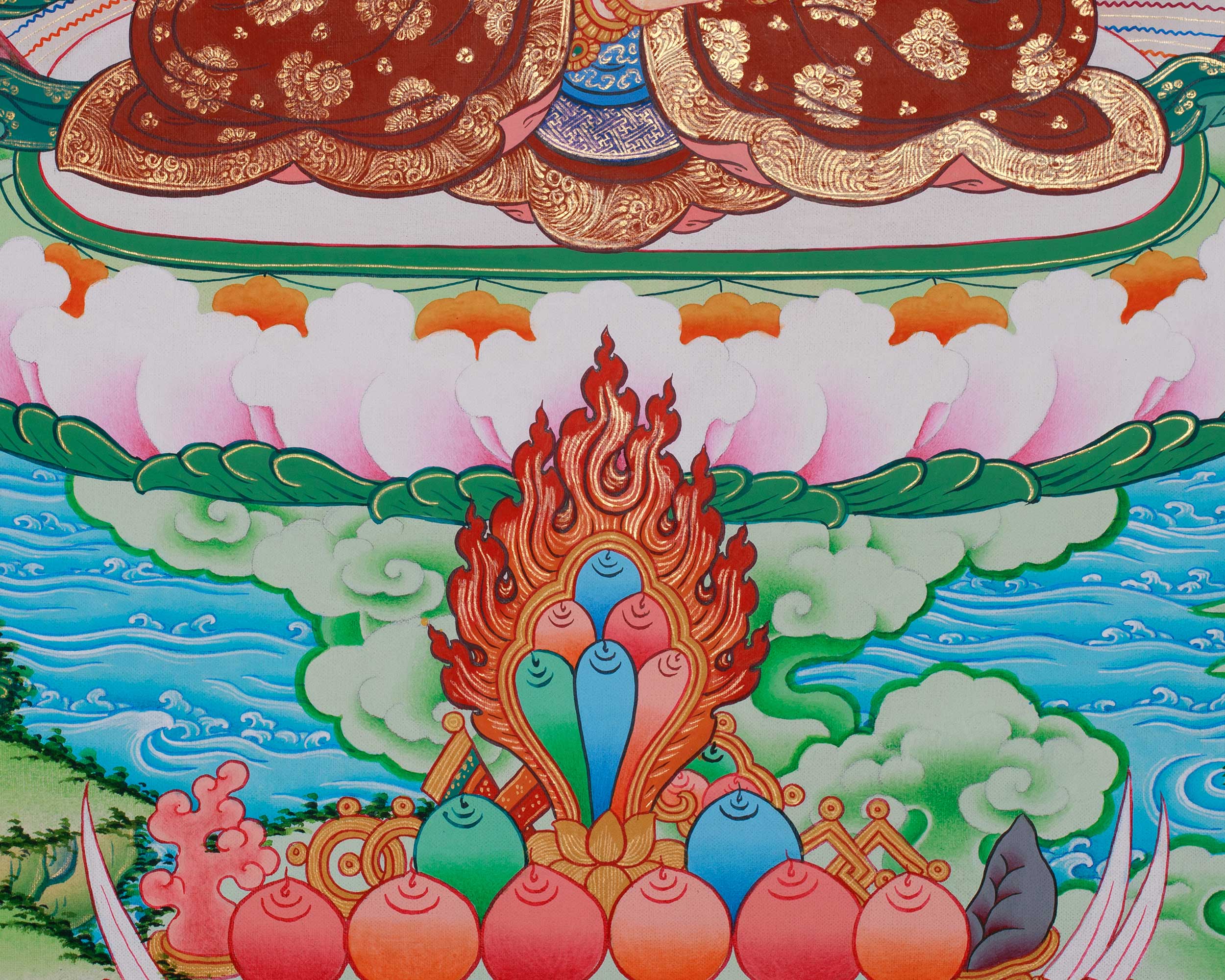 Dorje Sempa with Consort Thangka | Vajrasattva, the Buddha of Purification