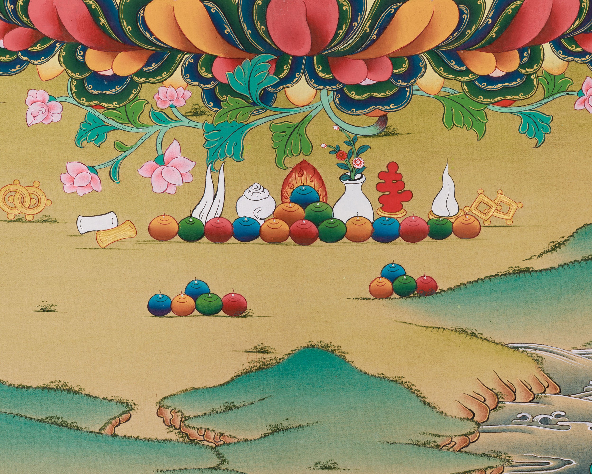 Cundi Bodhisattva Canvas Print | Featuring Amitabha Buddha | Digital Printing