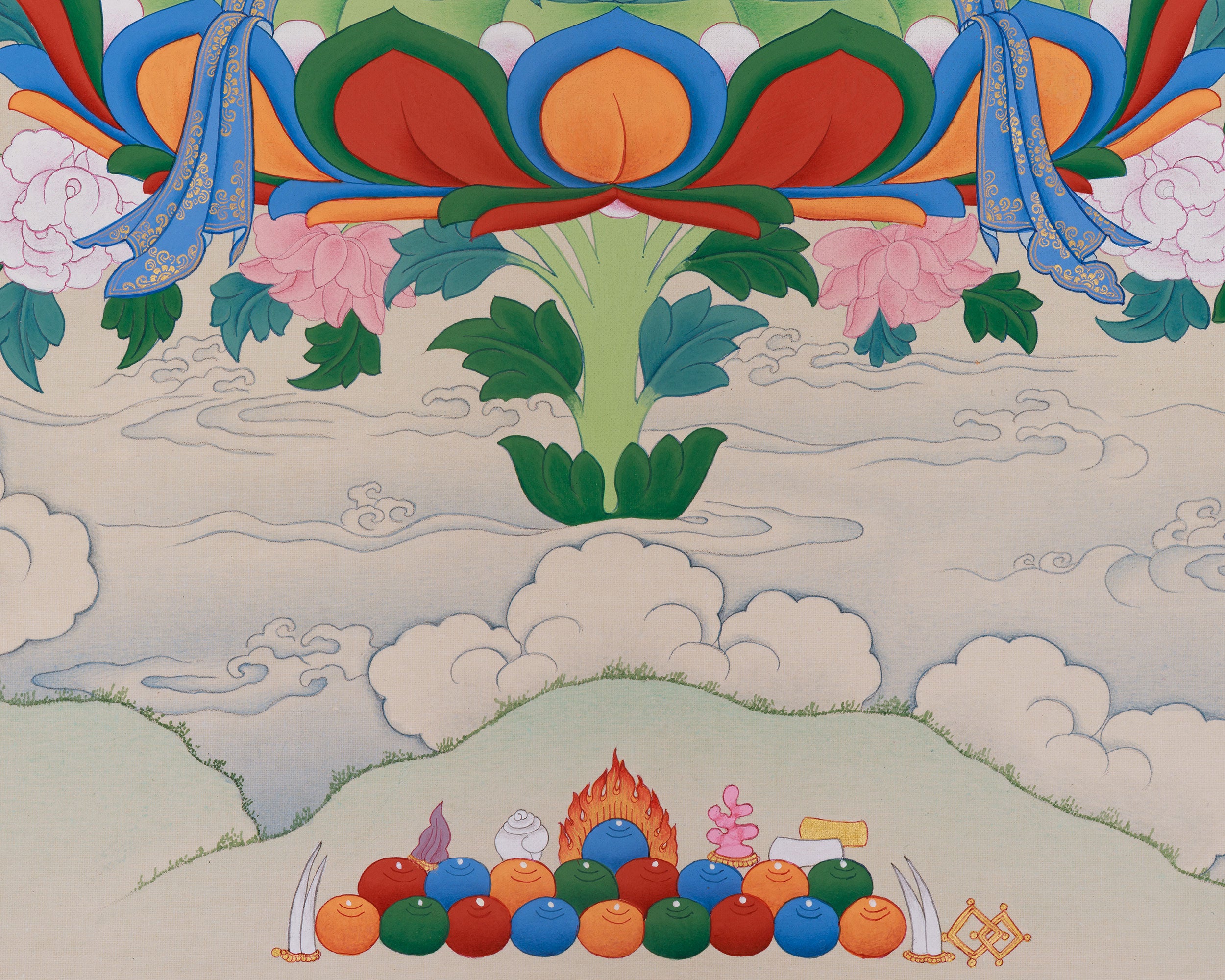 Wisdom Deity, Manjushri Thangka for Meditation | A Vision of Enlightened Wisdom