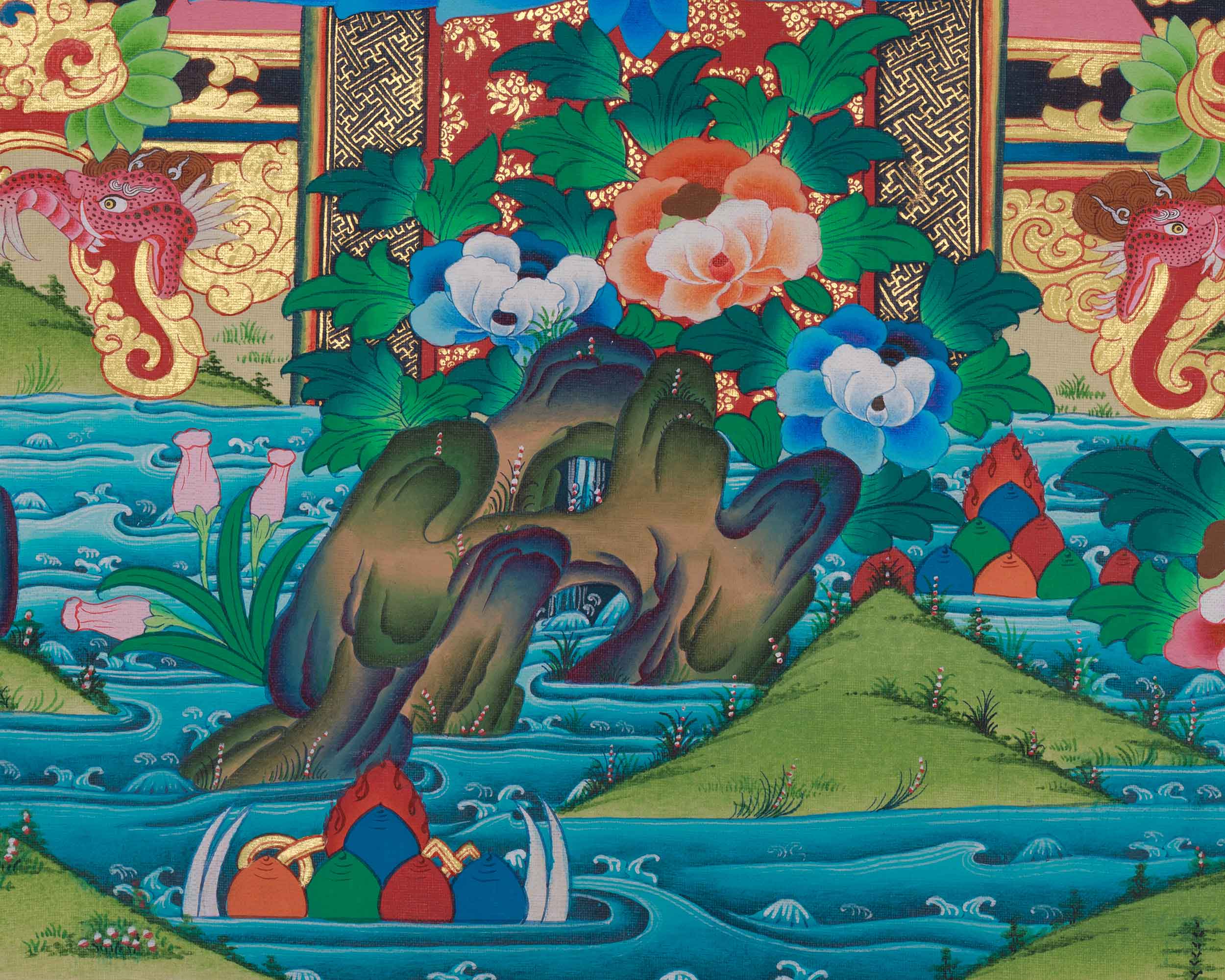 Guru Rinpoche Precious Master Thangka | The Tantric Master Who Transformed Tibet with Wisdom