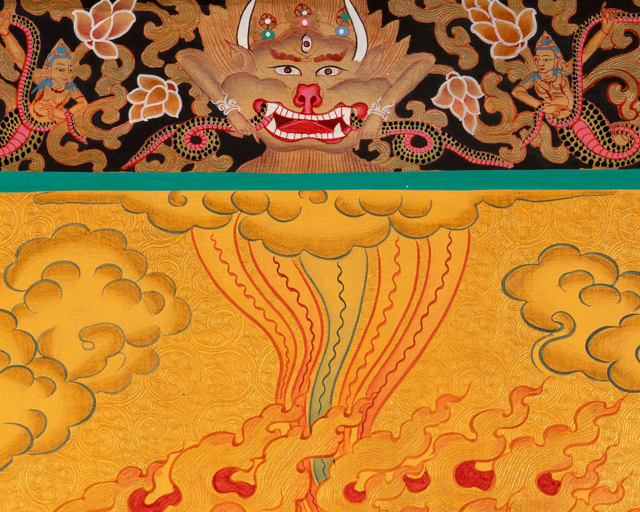 Vajrapani Thangka | Wall Hanging Canvas Art