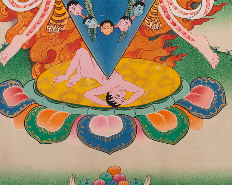 Vajrakilaya, Wrathful Yidam Thangka | Power and Transformation