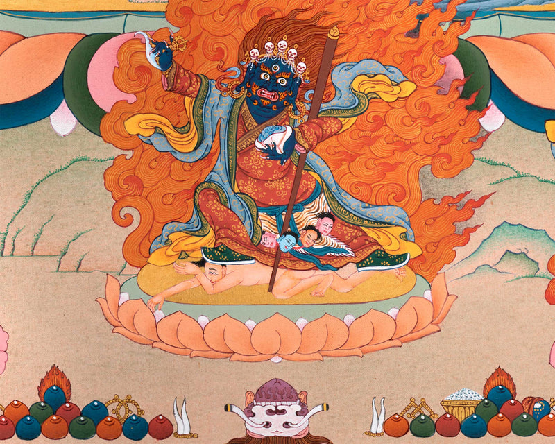 Mother Sitatapatra Thangka: Protector Dakini