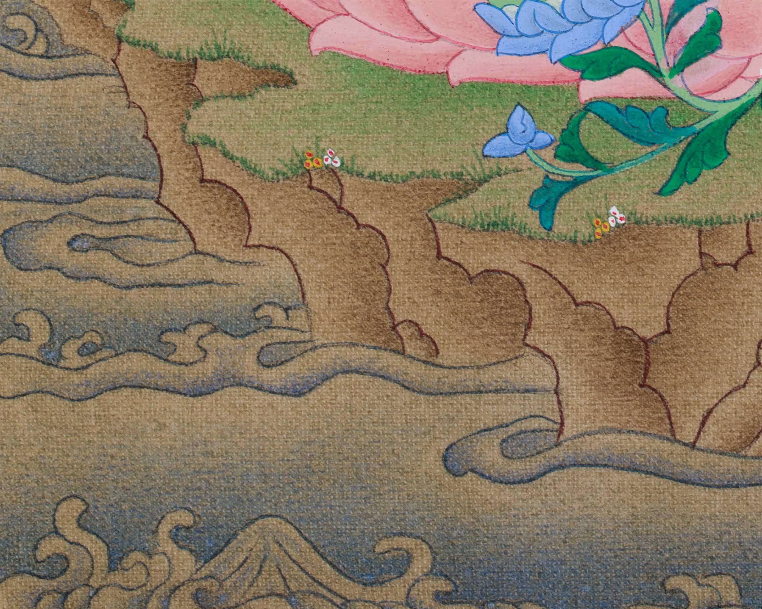 Red Tara Thangka Painting | Goddess of Power, Compassion, and Magnetizing Energy