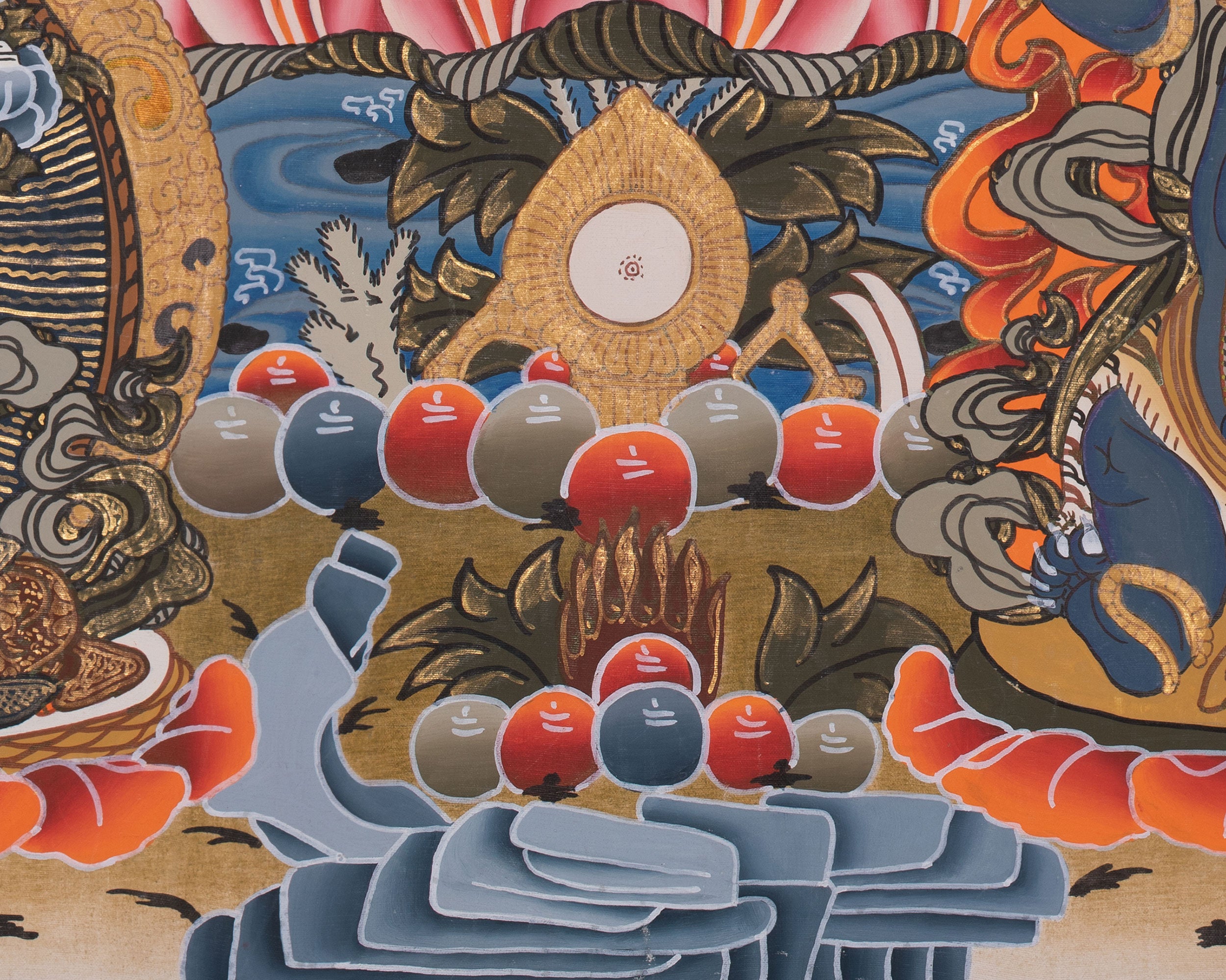 Thousand Armed Bodhisattva Chenrezig Thangka | Infinite Compassion and Protection