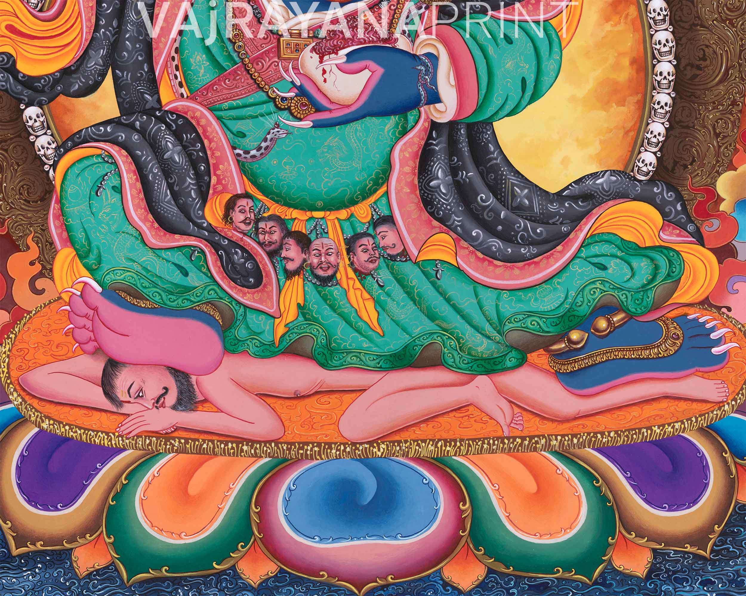 Mahakala Bernag Chen Digital Print | Himalayan Artwork | Discover The Transcendental Energy