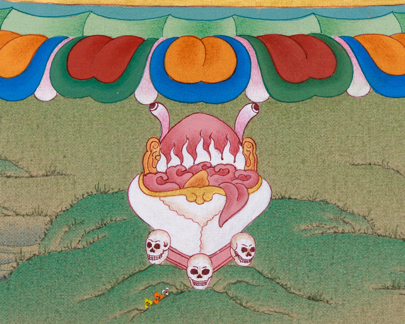 Heruka Vajrakilaya Thangka | Wrathful Deity Yab Yum Art