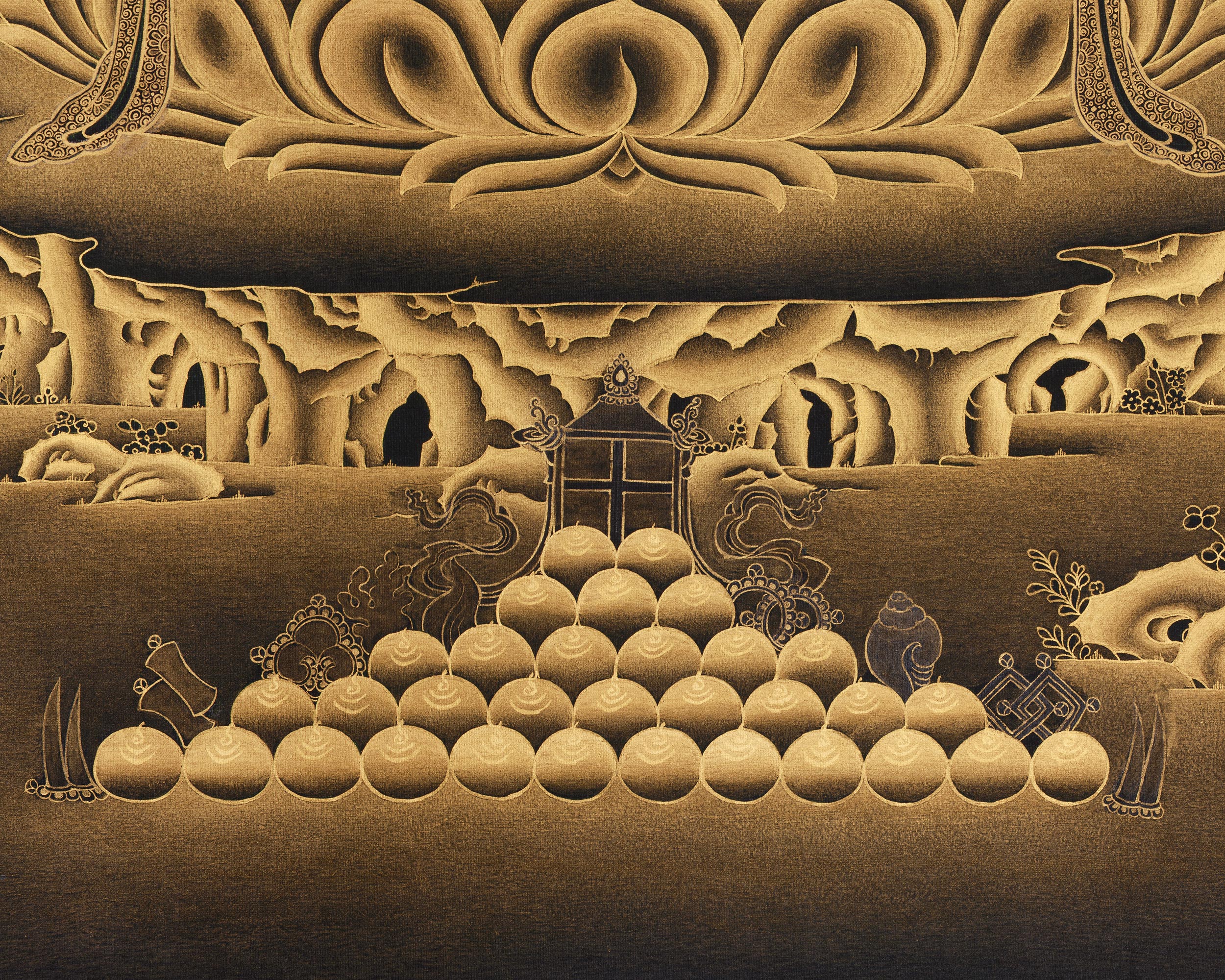 Premium White Tara Bodhisattva Painting | Divine Mother of Healing and Longevity