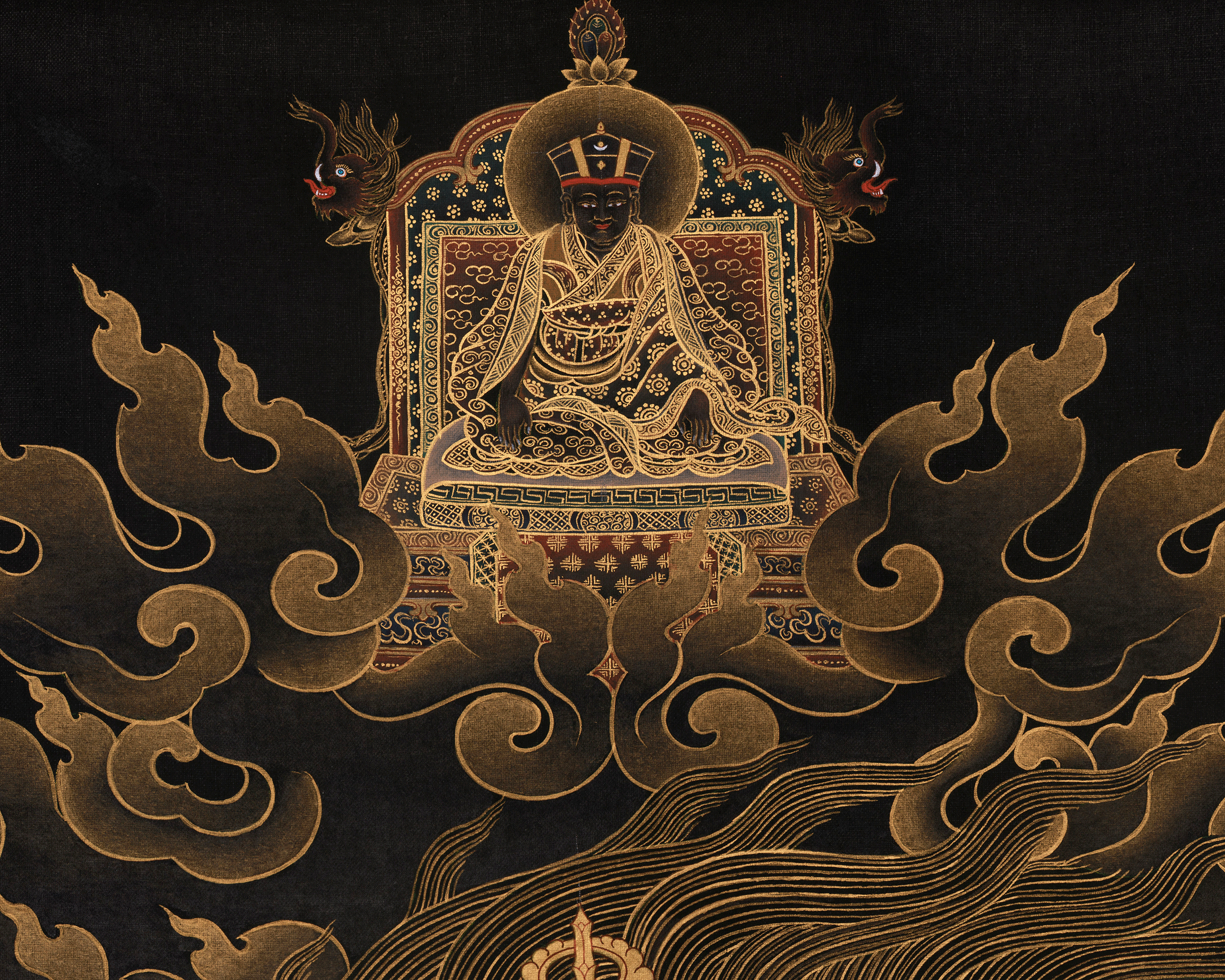 Tibetan Mahakala Bernagchen Thangka | Powerful Vajrayana Protection