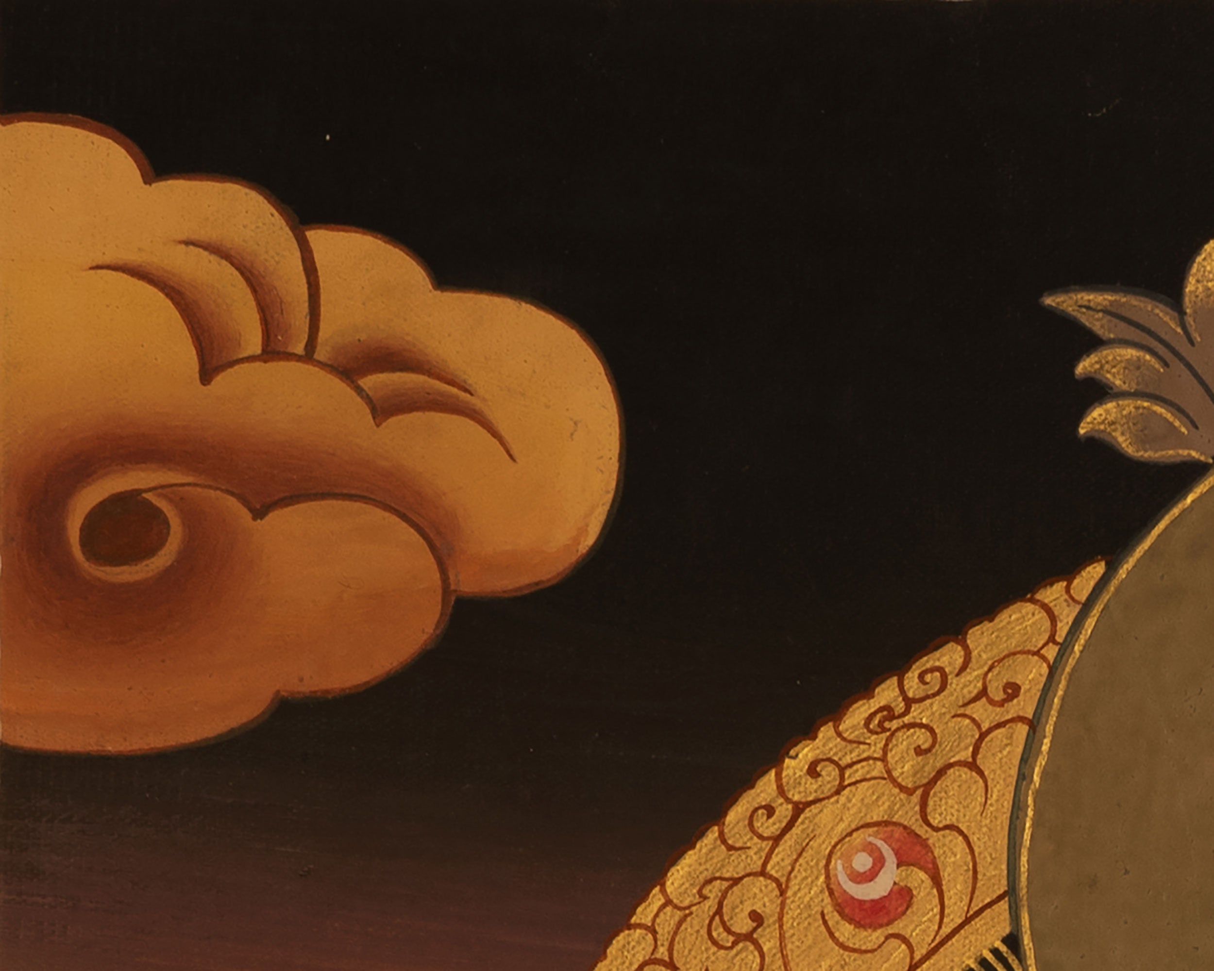 Small Green Tara Thangka | Religious Art For Wall Decor