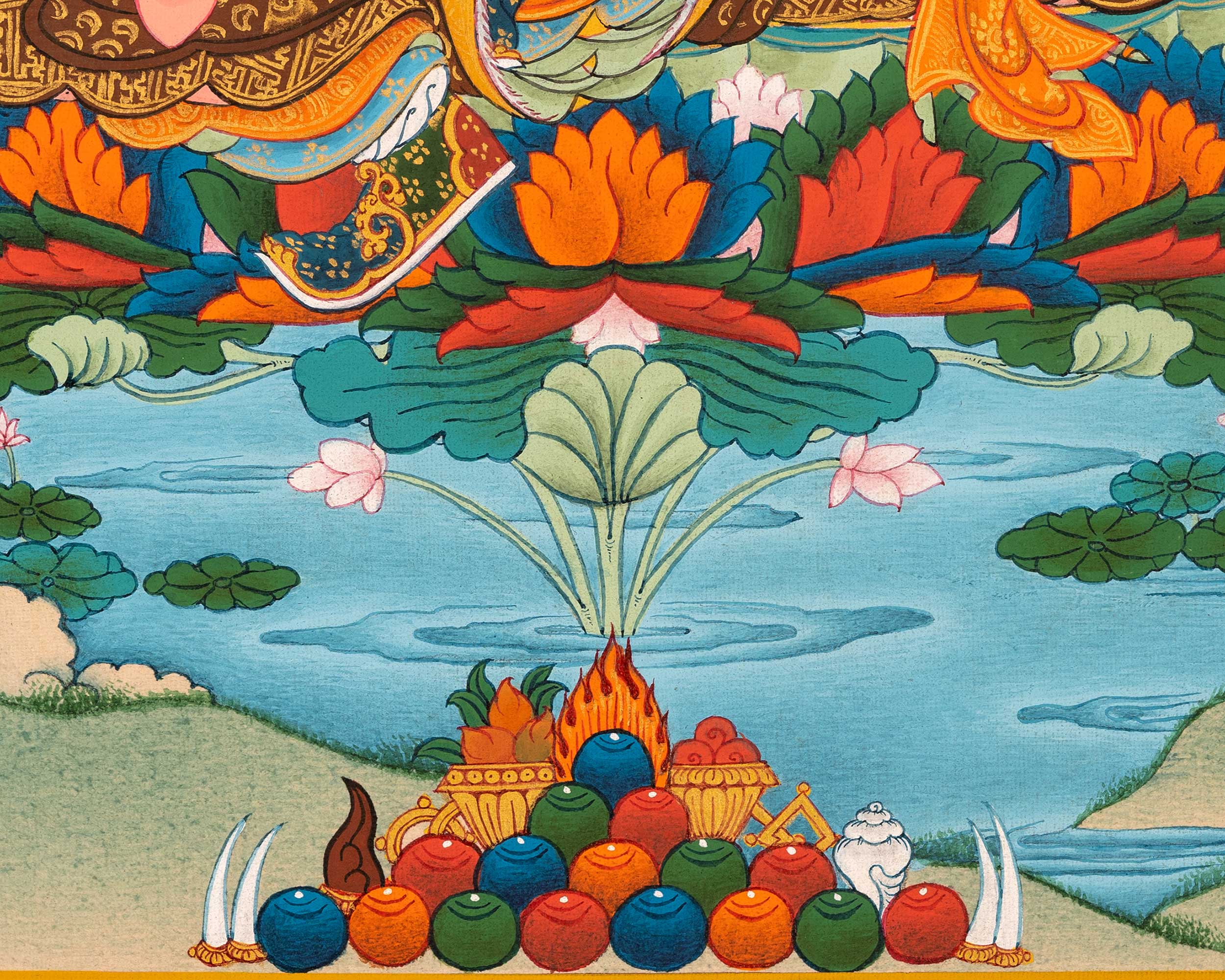 Small Guru Rinpoche Thangka