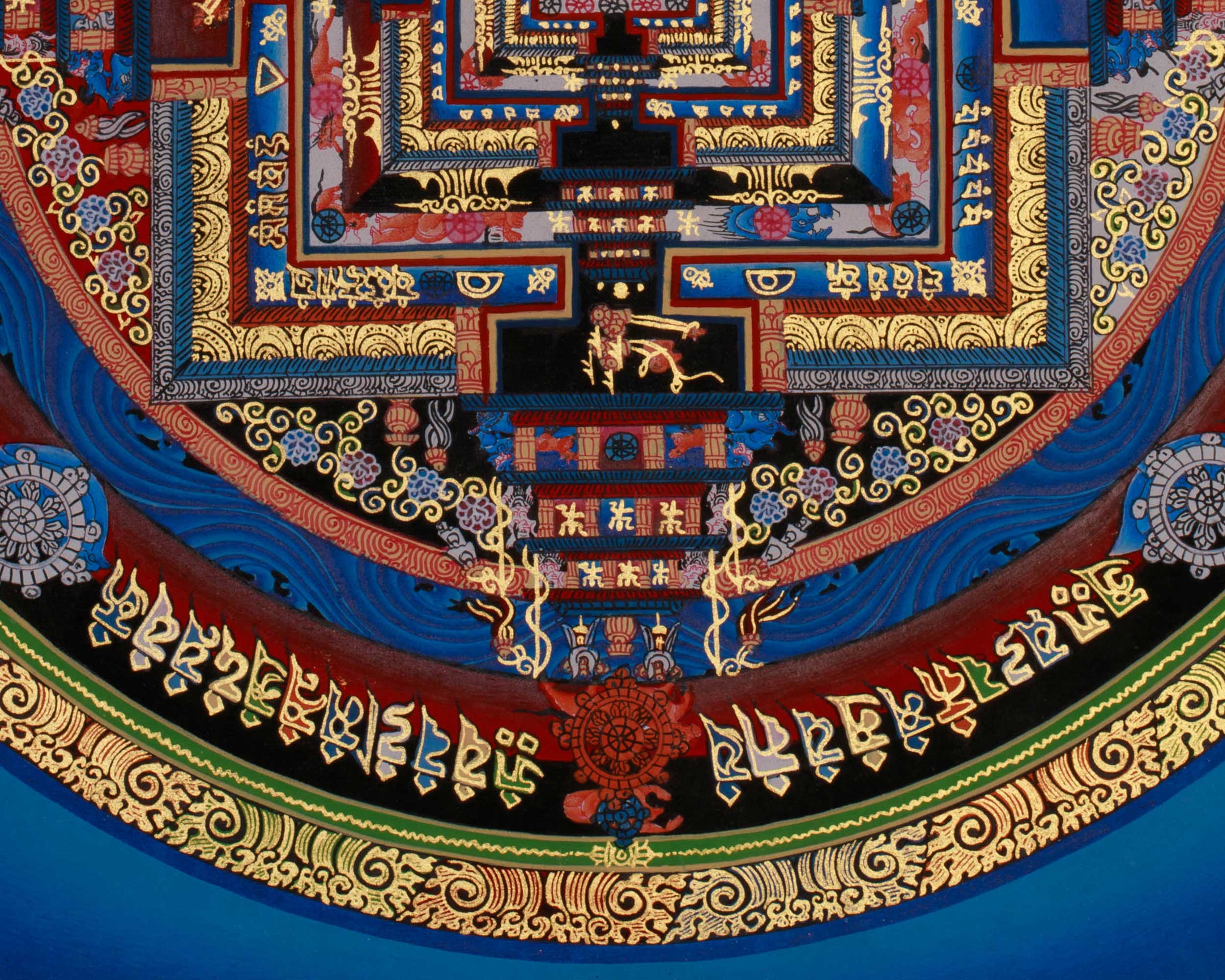 Mandala Kalachakra Thangka | Tibetan Buddhist Art of Cosmic Energy