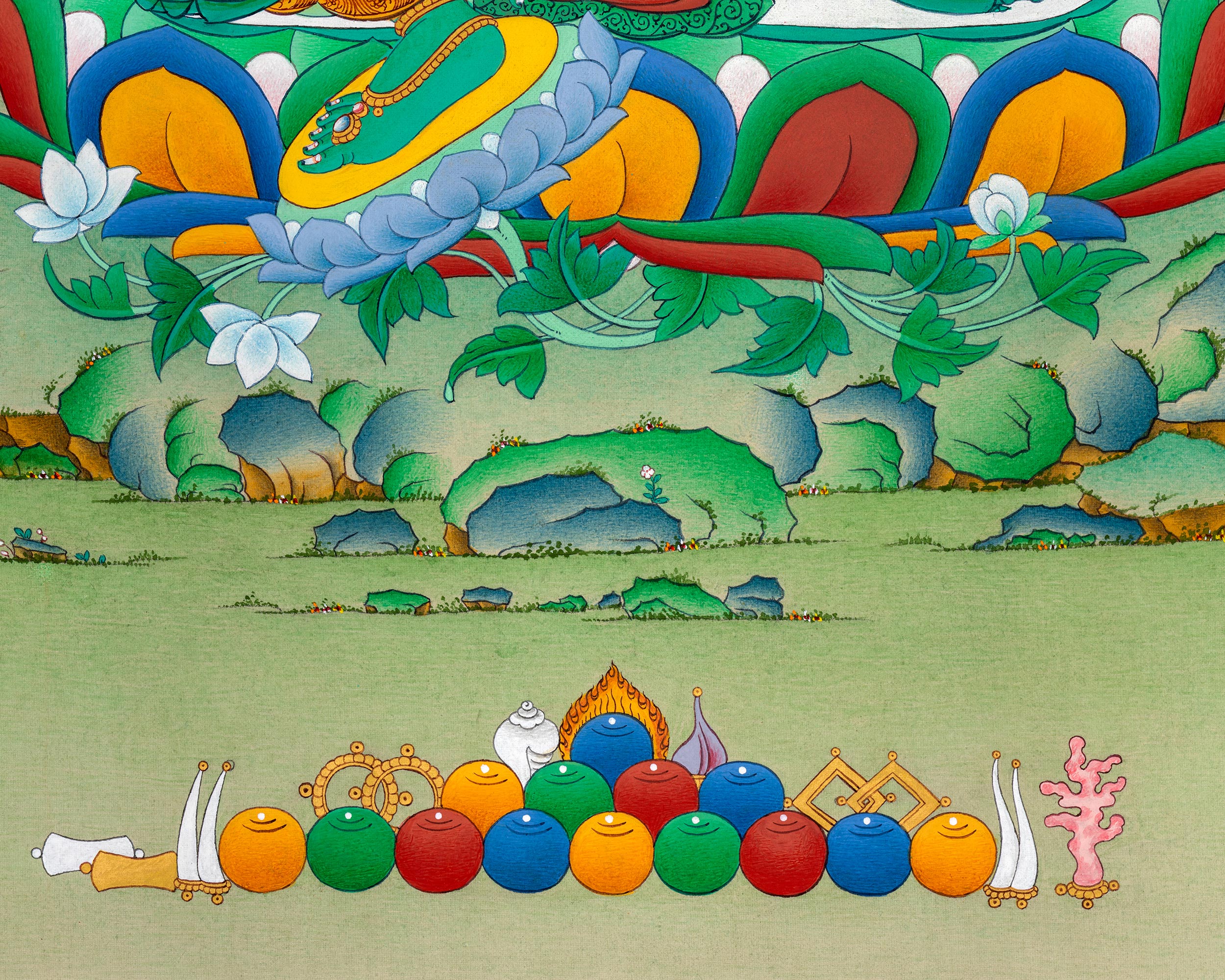 An exquisite Masterpiece: Radiant Green Tara